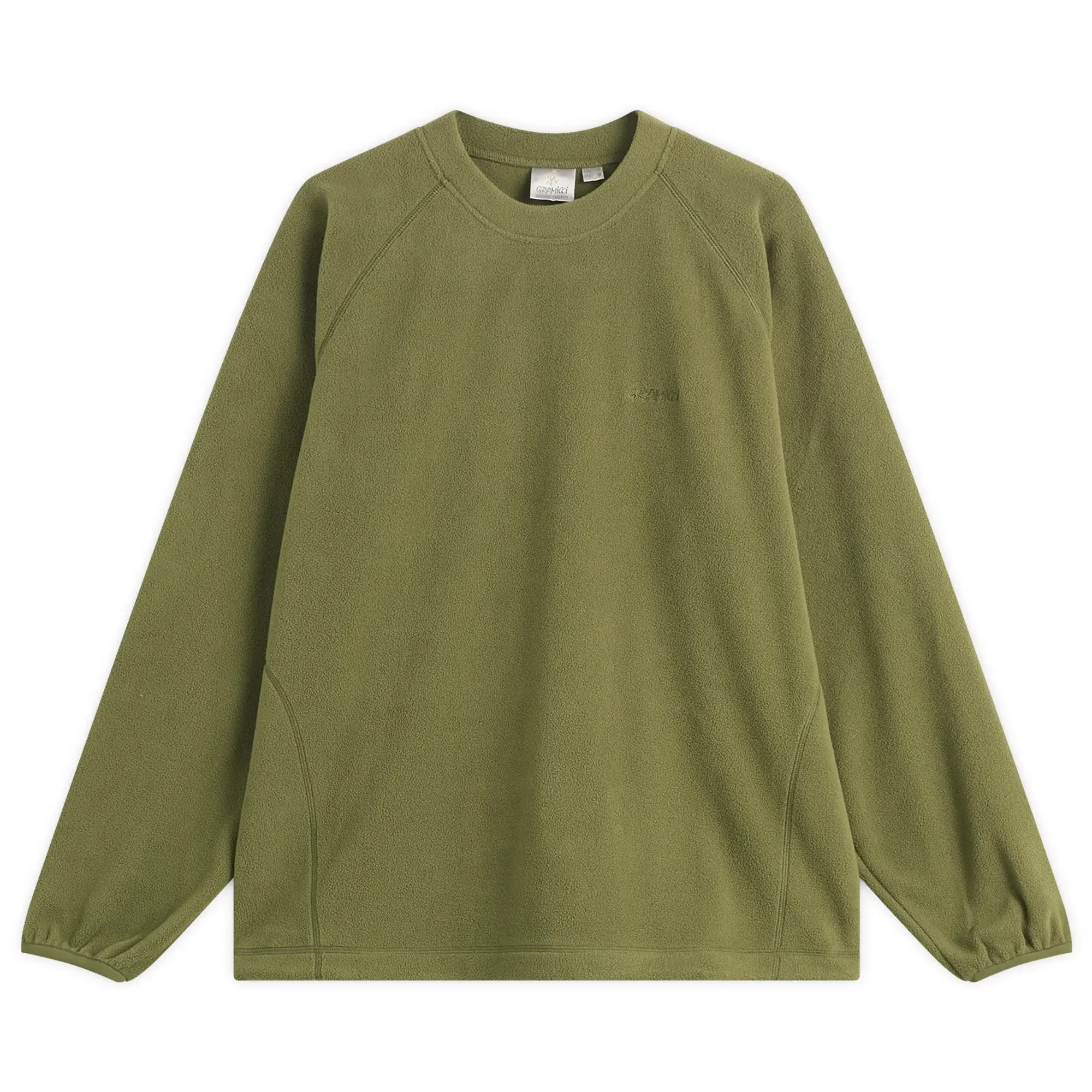 Gramicci Men's Thermal Fleece Crew Sweater Olive
