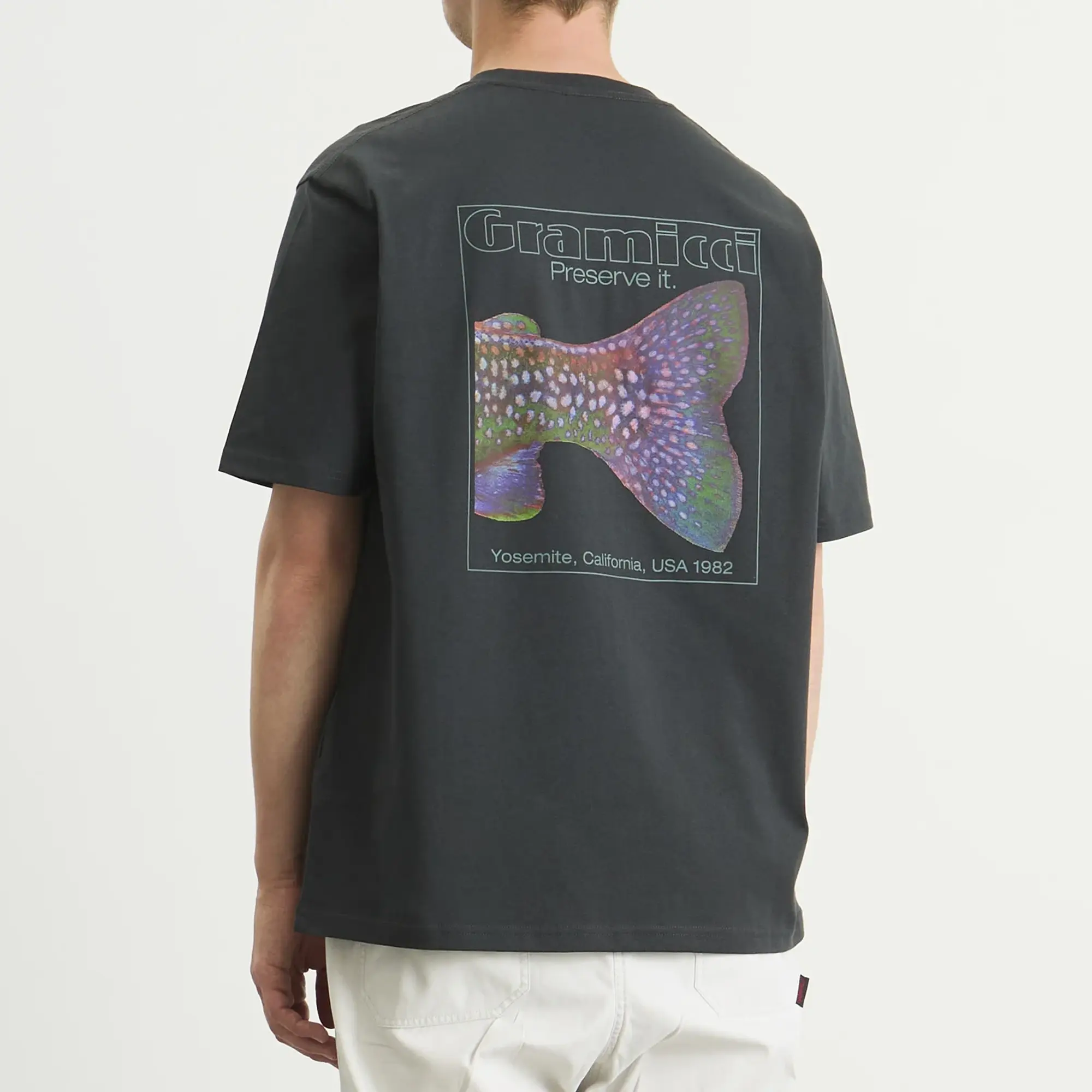 Gramicci Men's Trouttail T-Shirt Vintage Black