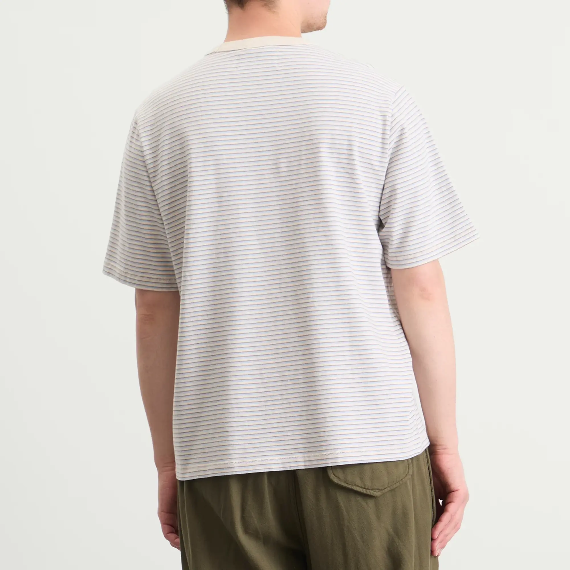 Corridor Men's Stripe T-Shirt Light Blue