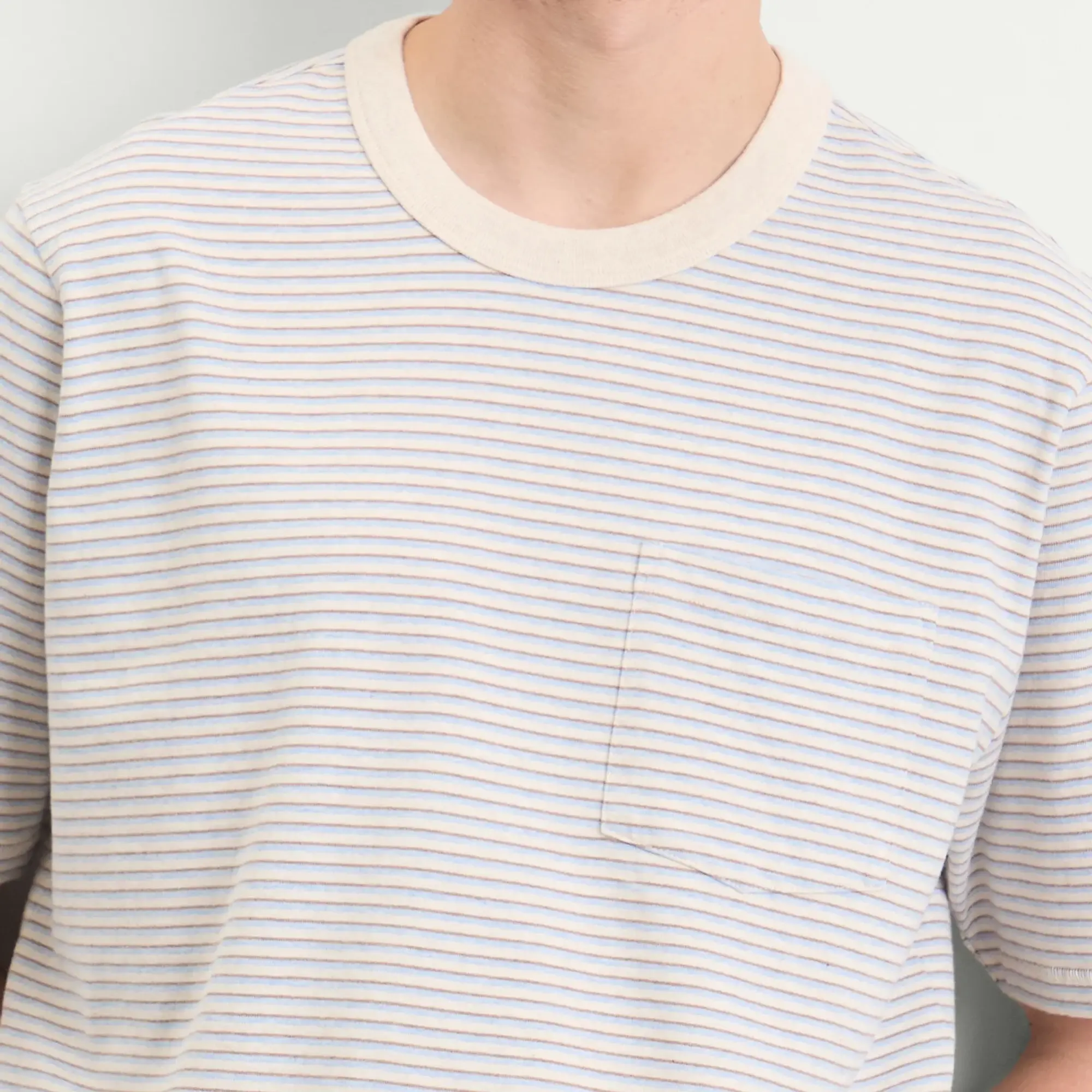 Corridor Men's Stripe T-Shirt Light Blue