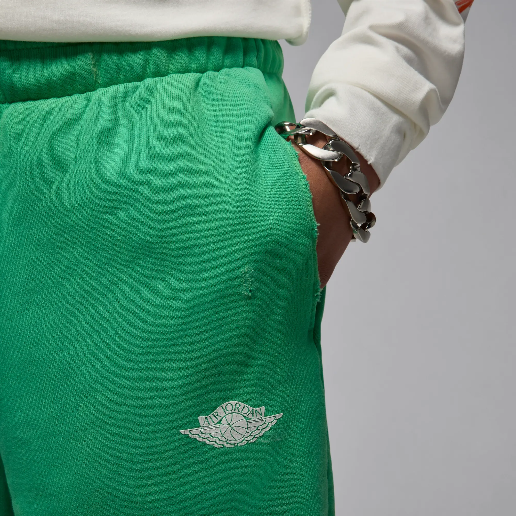 Nike Jordan Nike Air Jordan Rare Air Men's French Terry Shorts - Green - Cotton