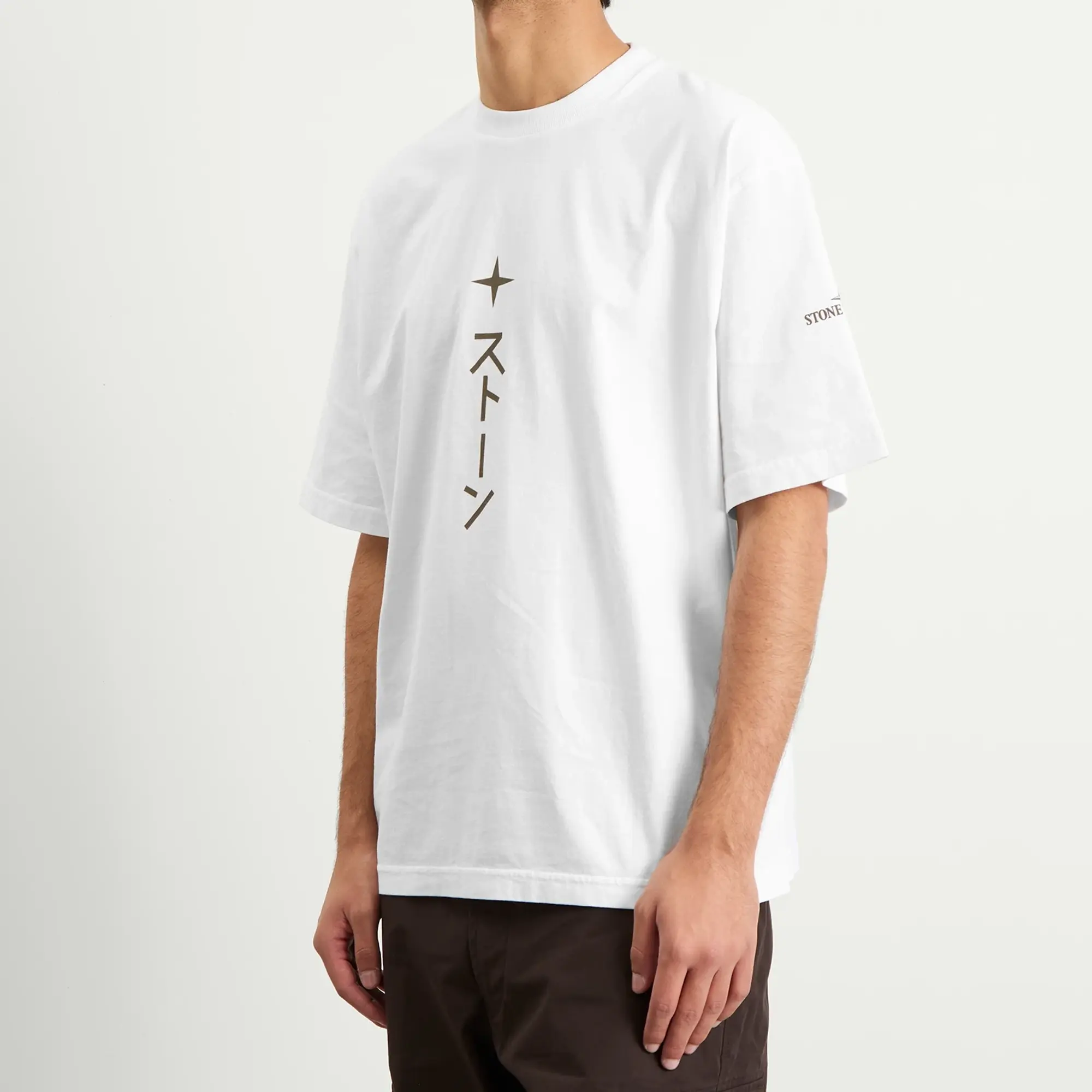 Stone Island Men's Island Print T-Shirt White