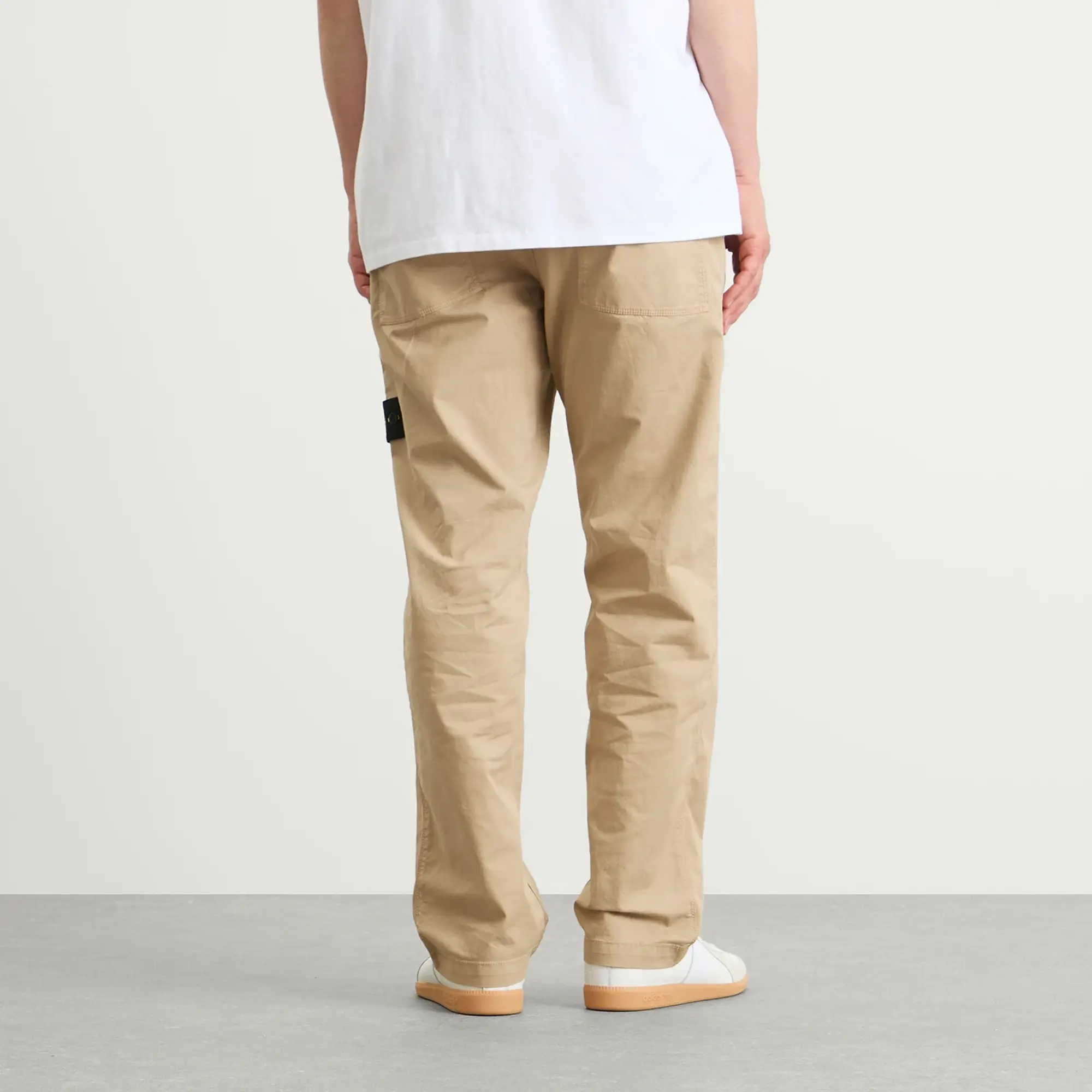 Stone Island Men's Organic Twill Chino Trousers Desert