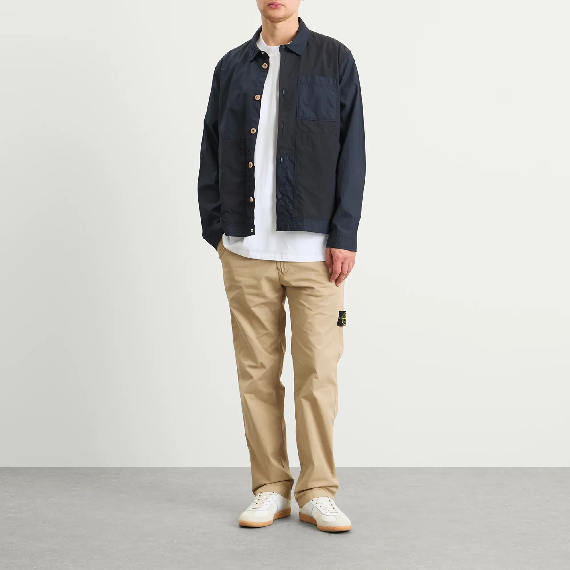 Stone Island Men's Organic Twill Chino Trousers Desert