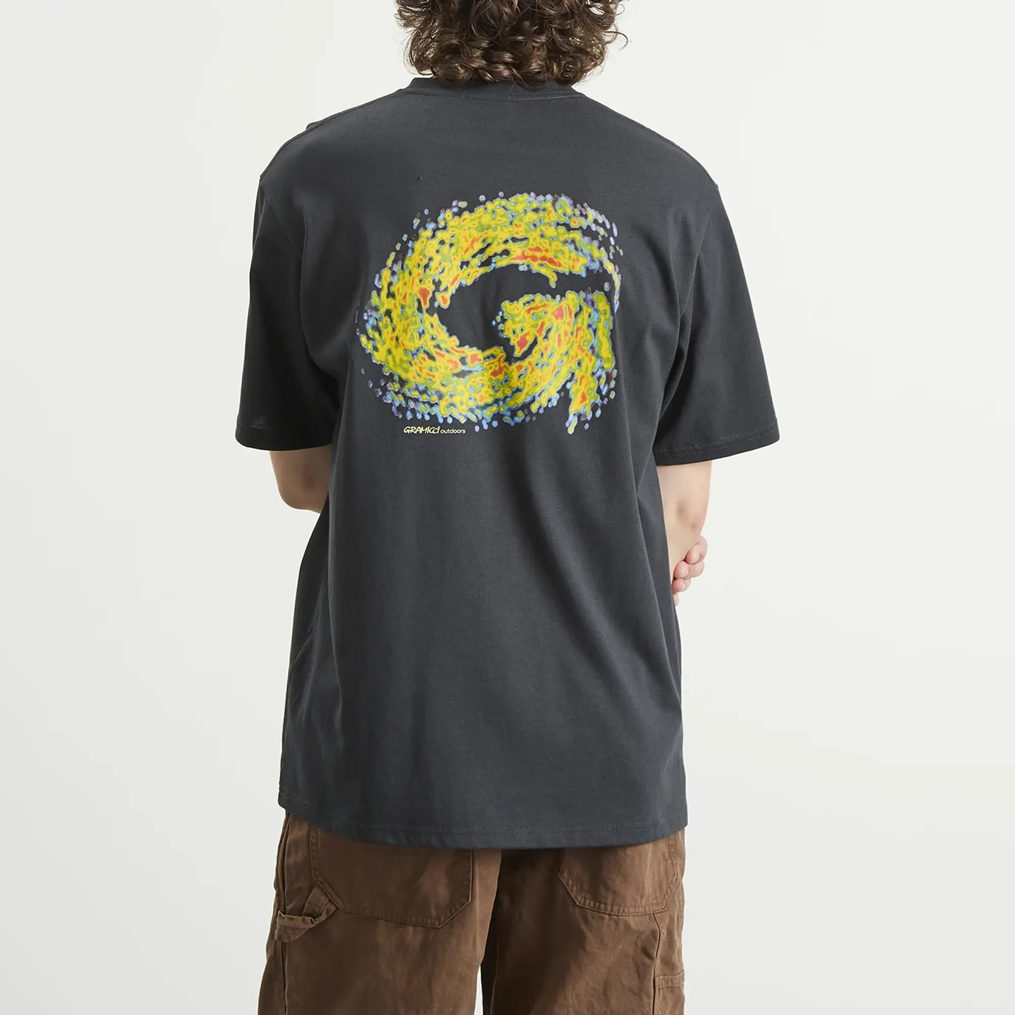 Gramicci Men's Hurricane T-Shirt Vintage Black