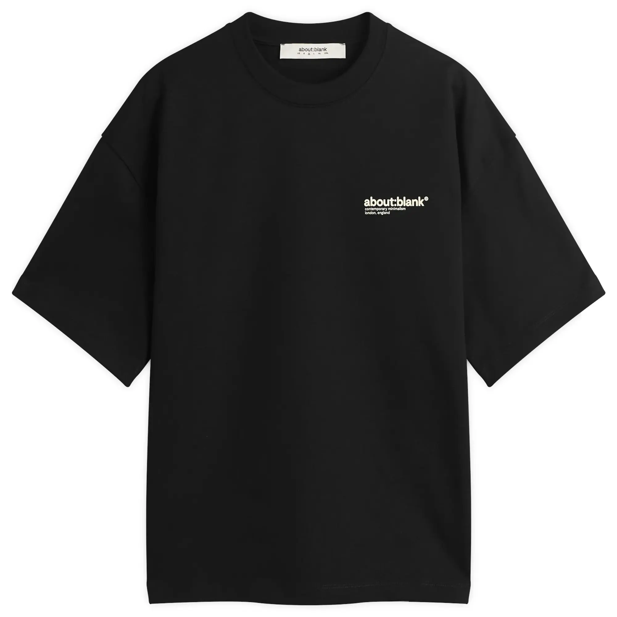 about:blank Men's Collection T-Shirt Black/Ecru
