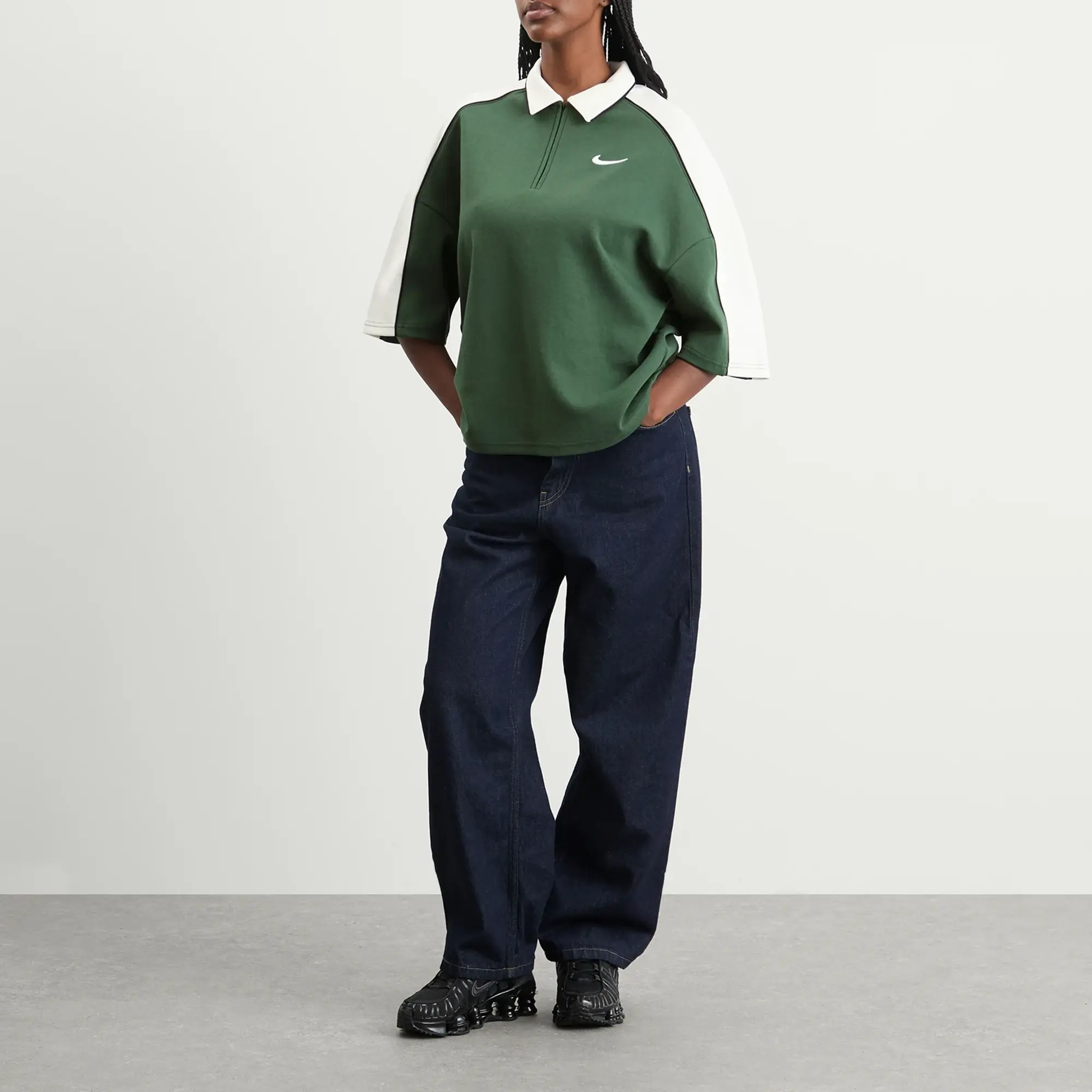 Nike Women's Sports Polo Top Fir/Sail
