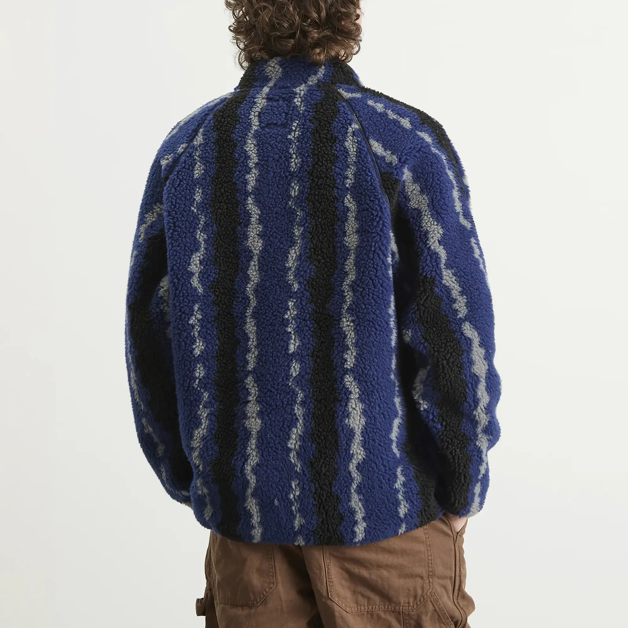 Gramicci Men's Ripple Sherpa Jacket Navy Ripple