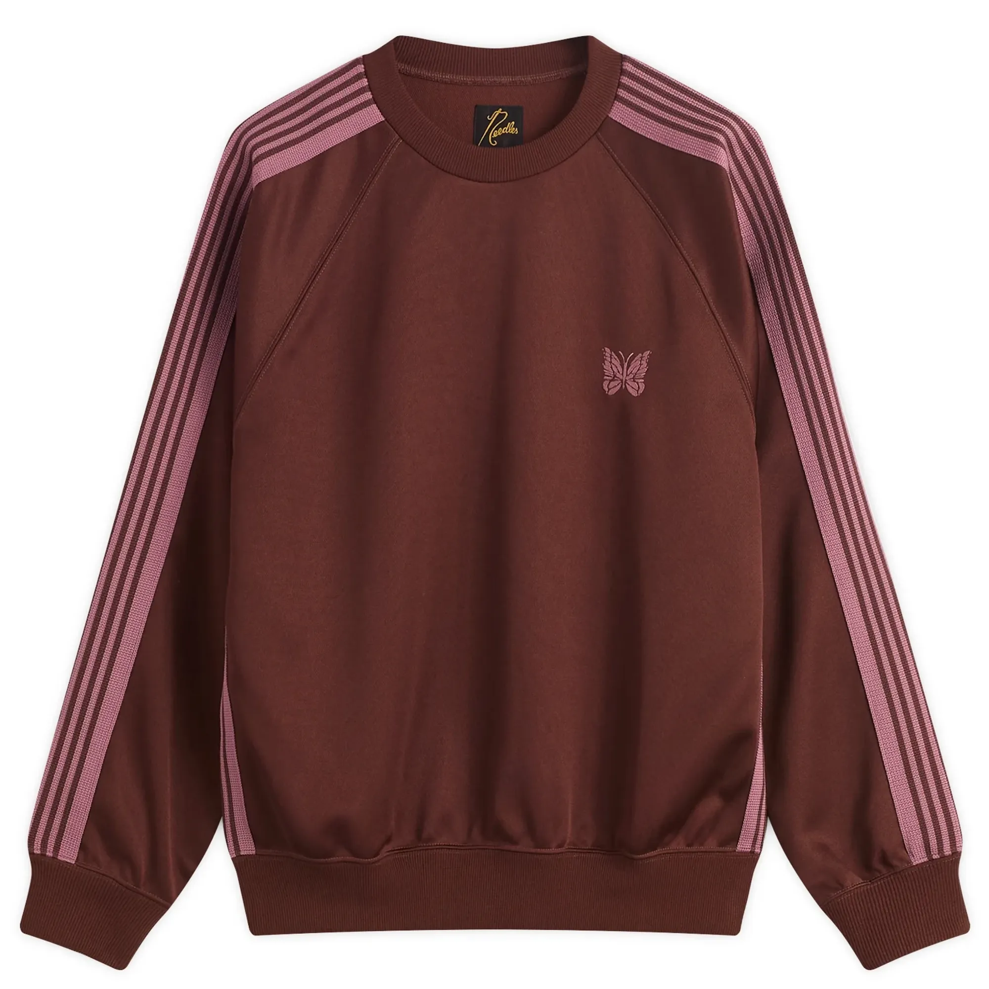 Needles Women's Track Crew Neck Shirt Brown