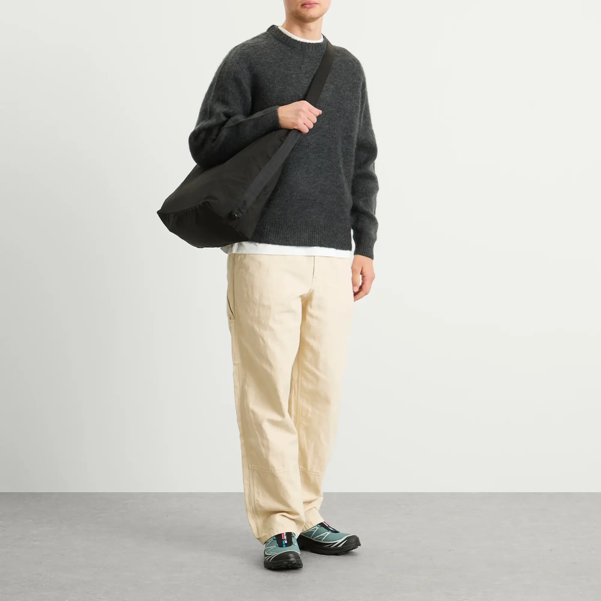 Gramicci Men's Mohair Sweater Charcoal