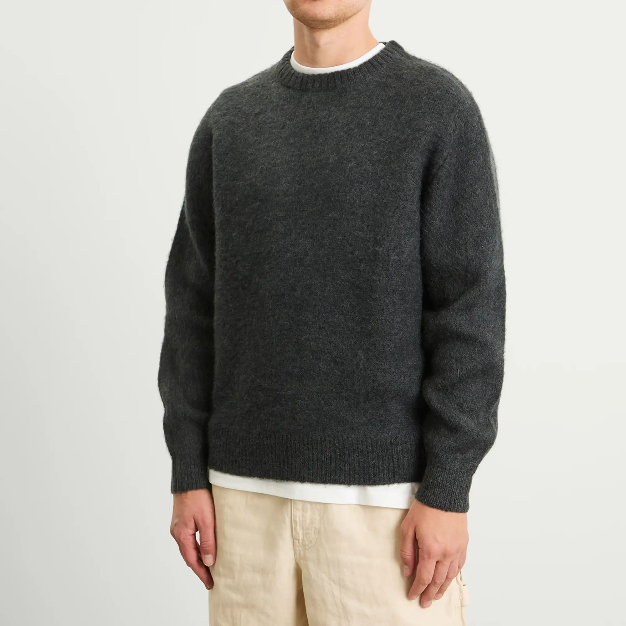 Gramicci Men's Mohair Sweater Charcoal