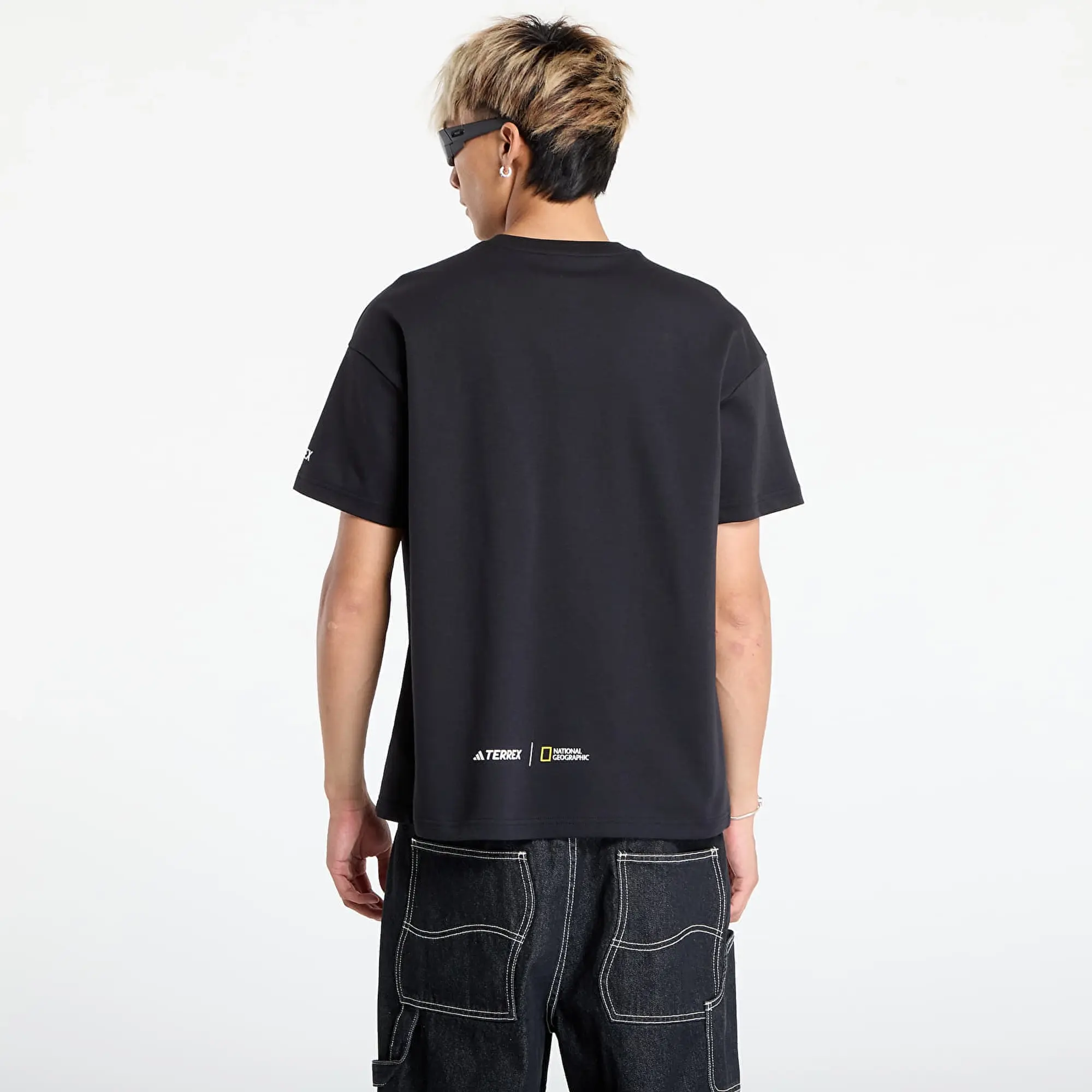 T-Shirt Adidas National Geographic Uf Aeroready Graphic T-Shirt Black/ Dark Brown/ Clear Onix L