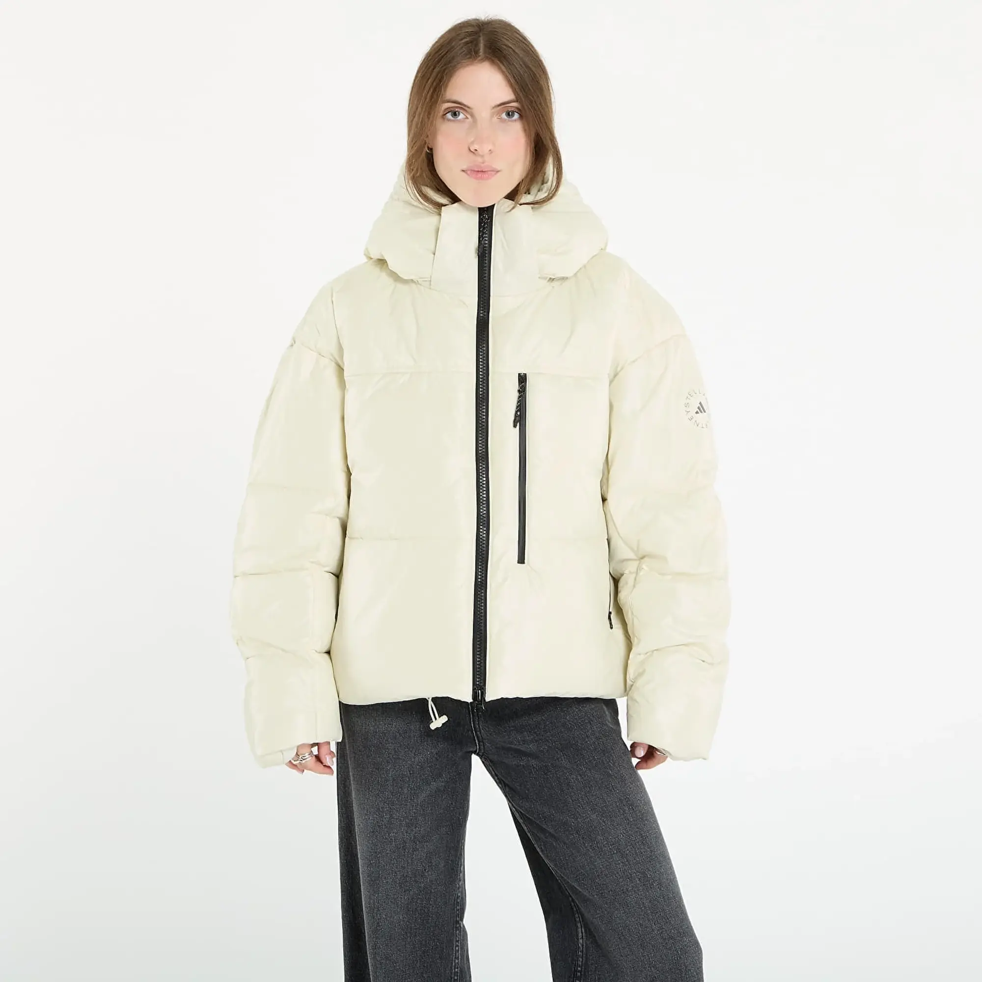 Jacket Adidas By Stella Mccartney Short Padded Winter Jacket Almond Milk-Smc L