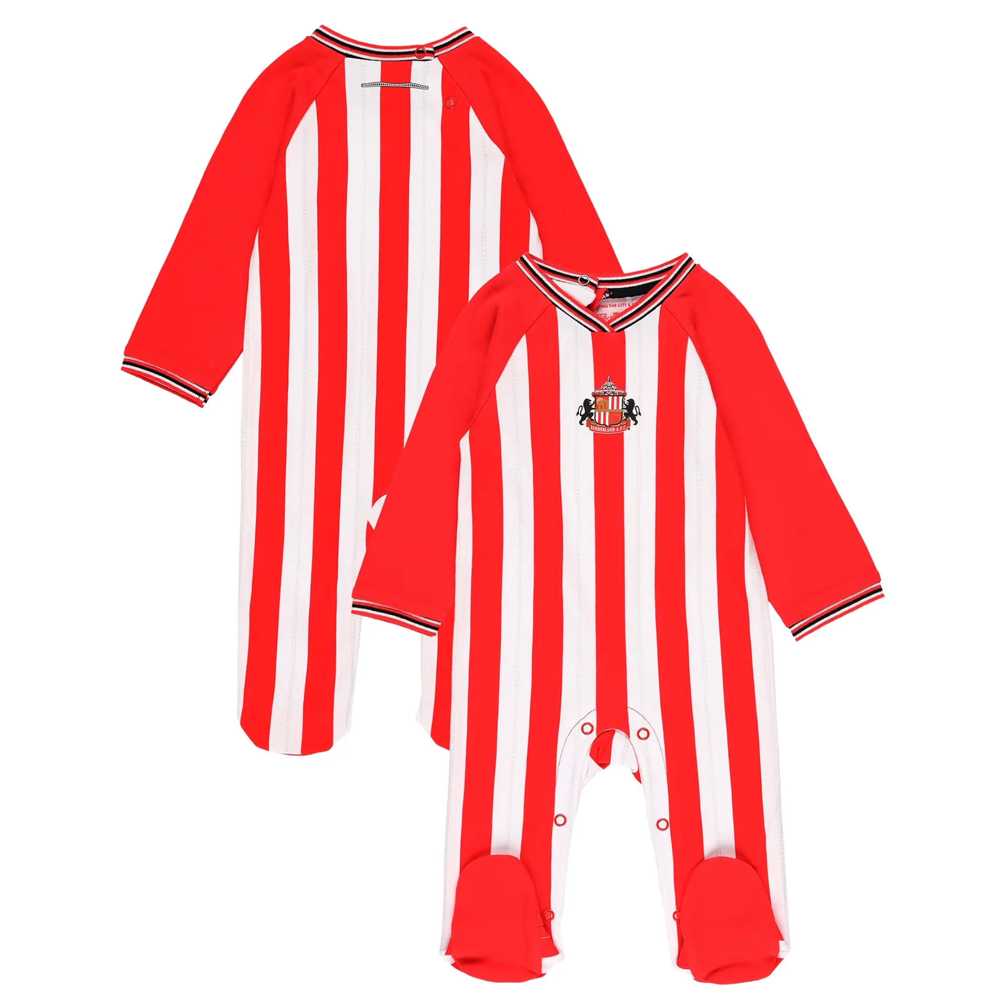 Sunderland Home Kit Sleepsuit - Red/White - Baby