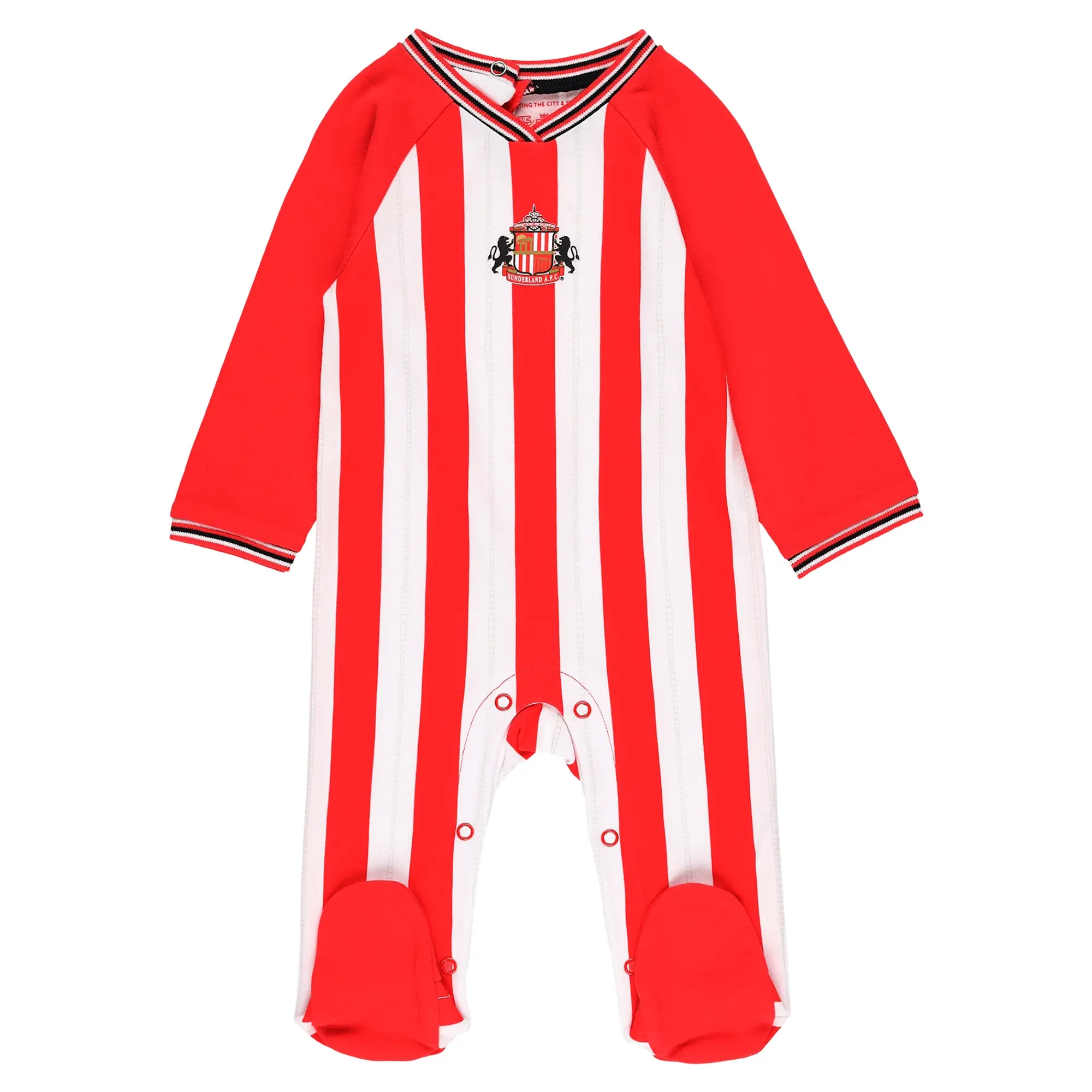 Sunderland Home Kit Sleepsuit - Red/White - Baby