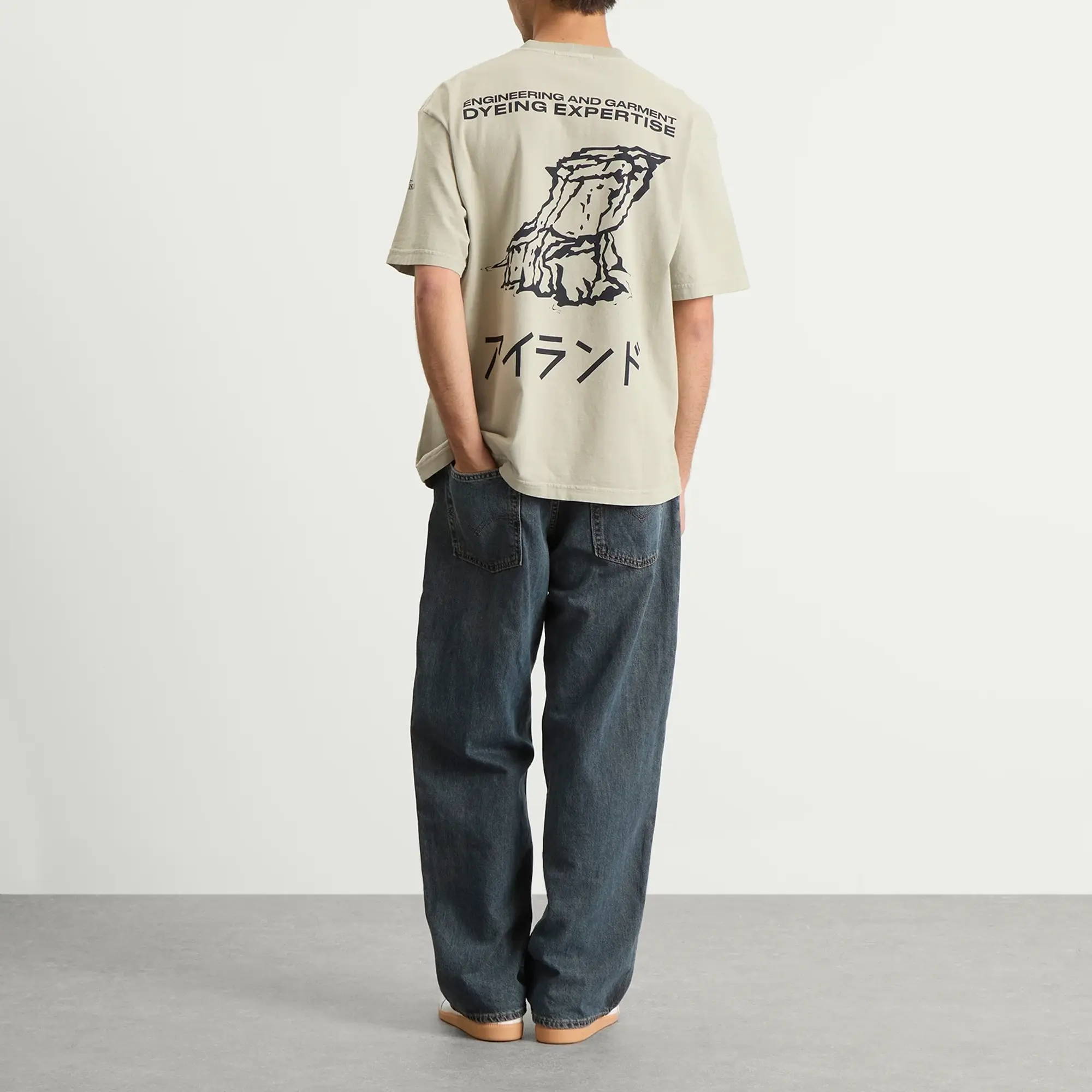Stone Island Men's Island Print T-Shirt Pearl Grey