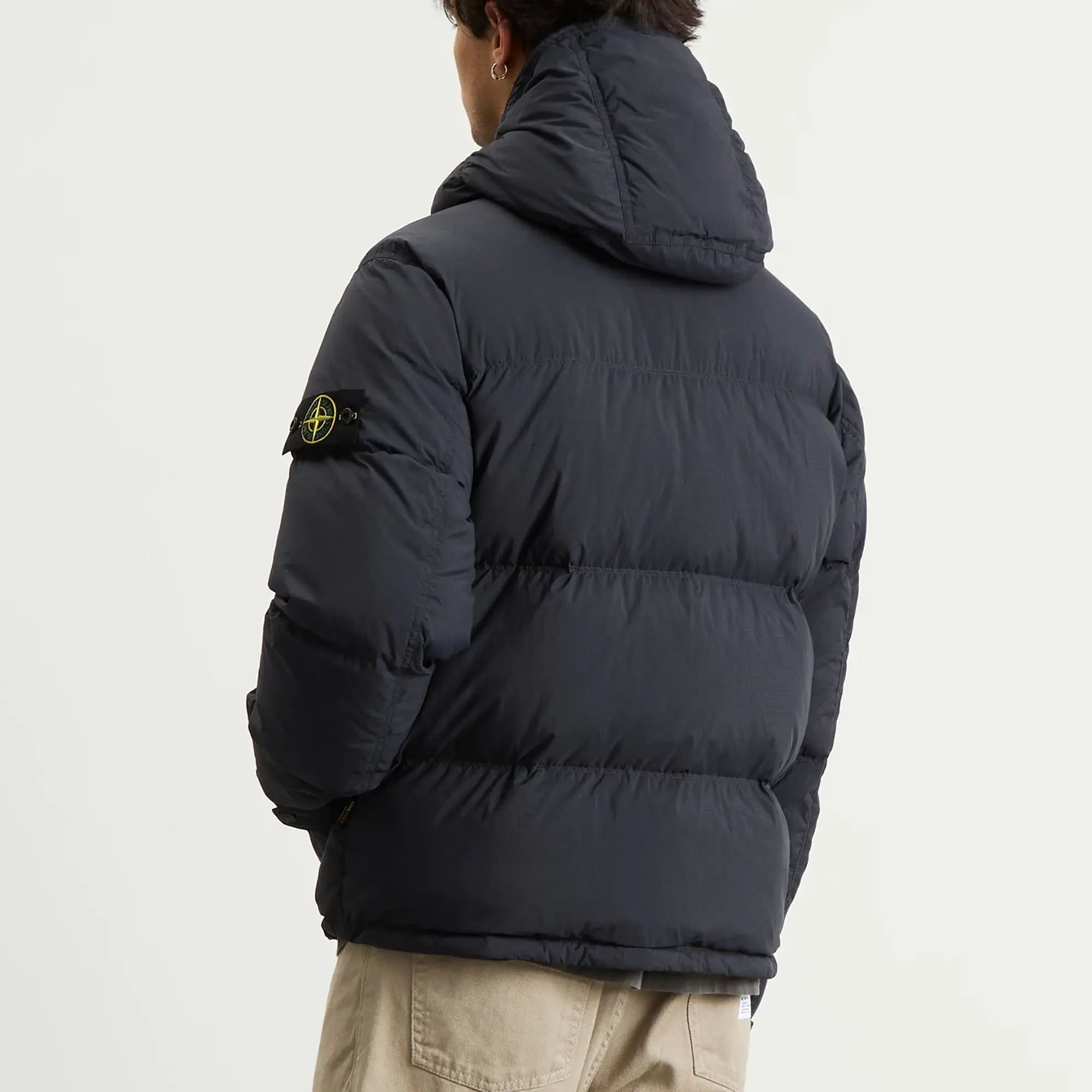 Stone Island Men's Matt Ripstop Cordura Down Jacket Navy Blue