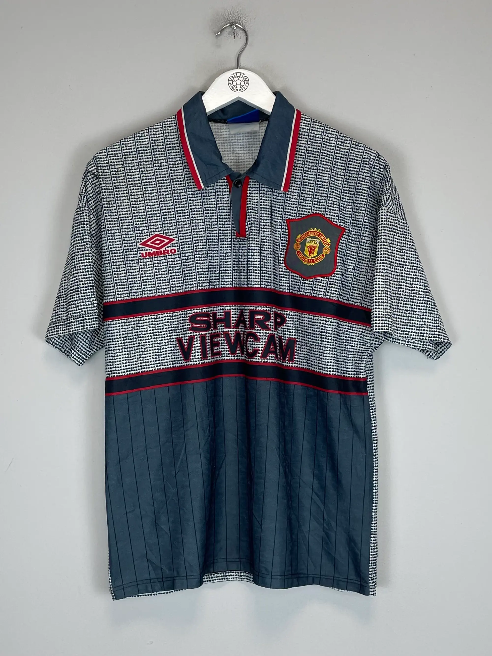 1995/96 MANCHESTER UNITED CANTONA #7 AWAY SHIRT (M) UMBRO | CULT KITS