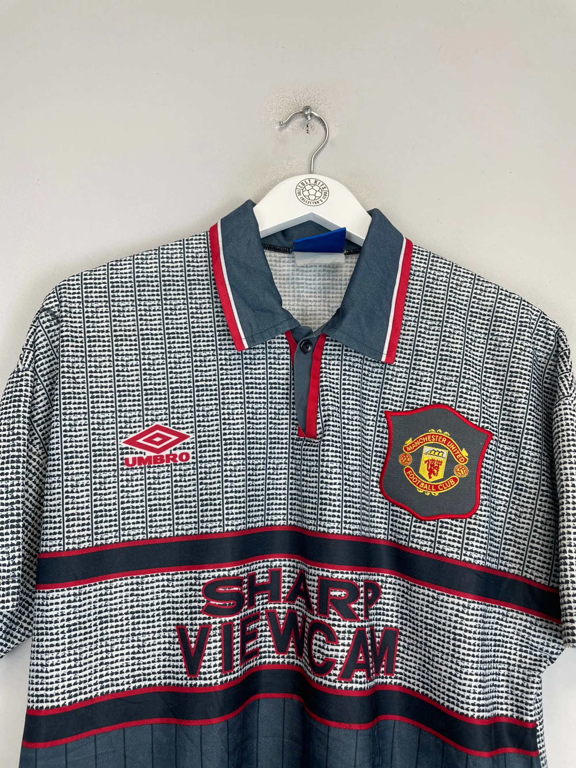 1995/96 MANCHESTER UNITED CANTONA #7 AWAY SHIRT (M) UMBRO | CULT KITS