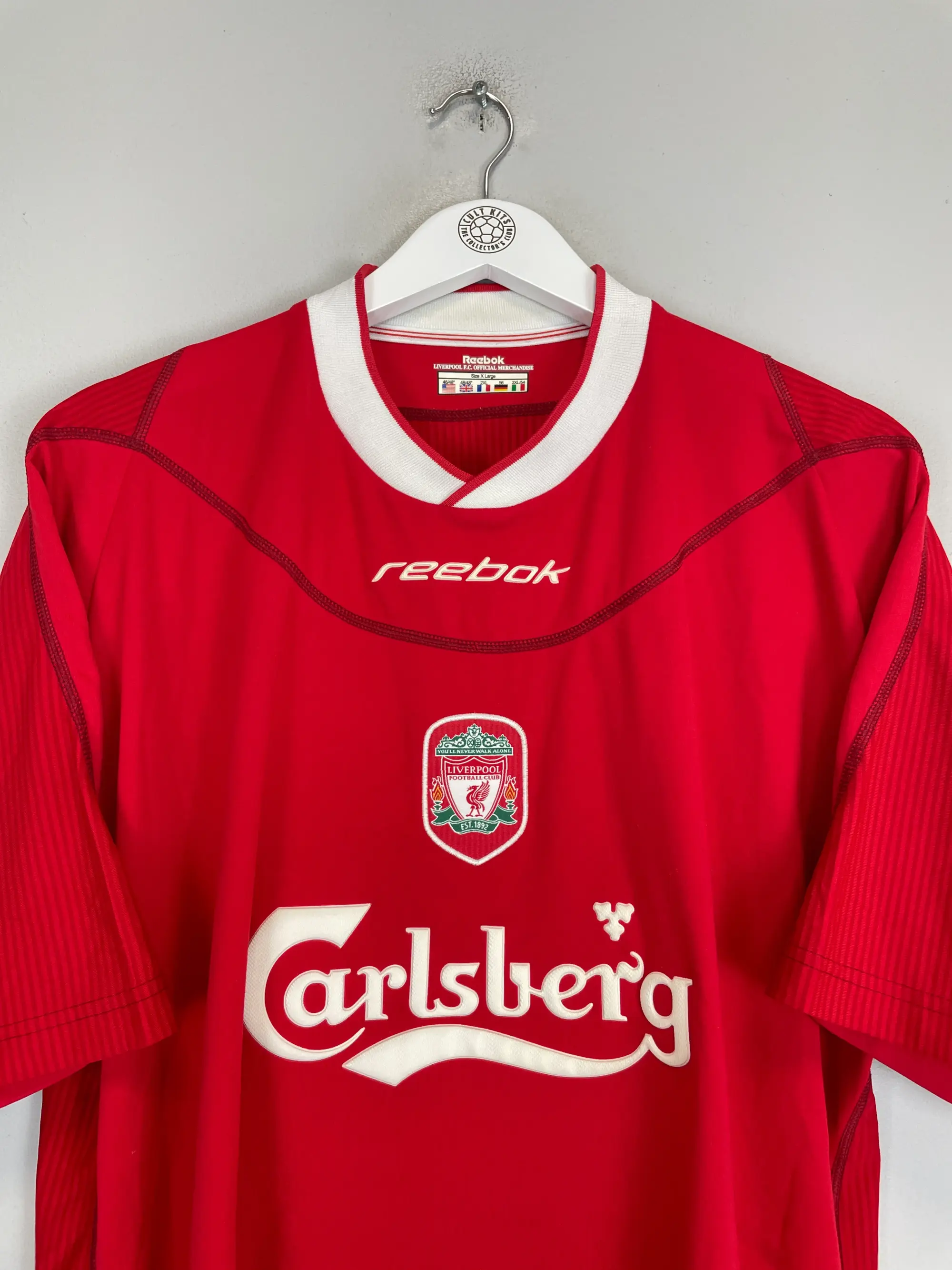 2002/04 LIVERPOOL HYPIA #4 HOME SHIRT (XL) REEBOK | CULT KITS