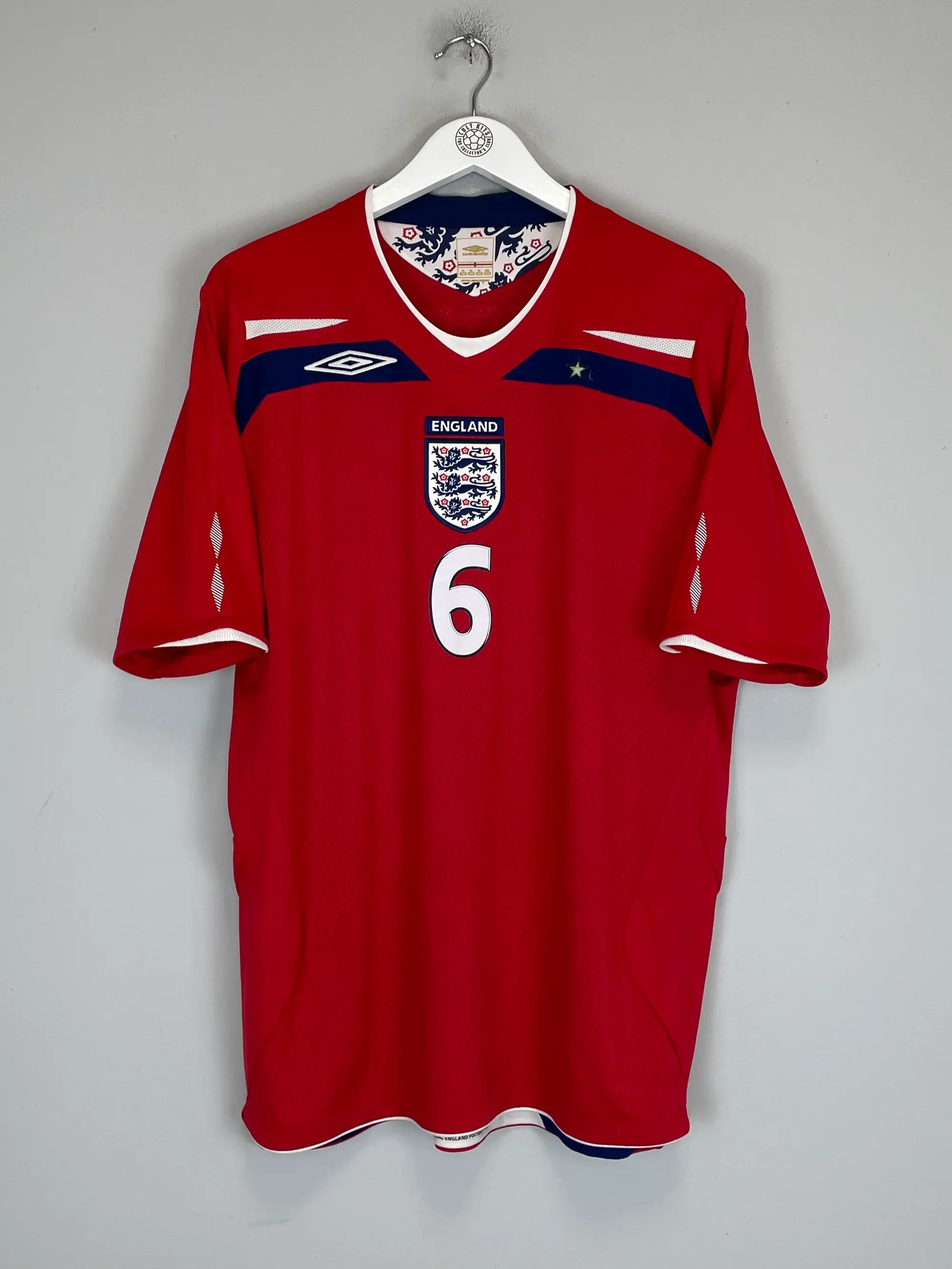 2008/10 ENGLAND TERRY #6 AWAY SHIRT (XL) UMBRO | CULT KITS