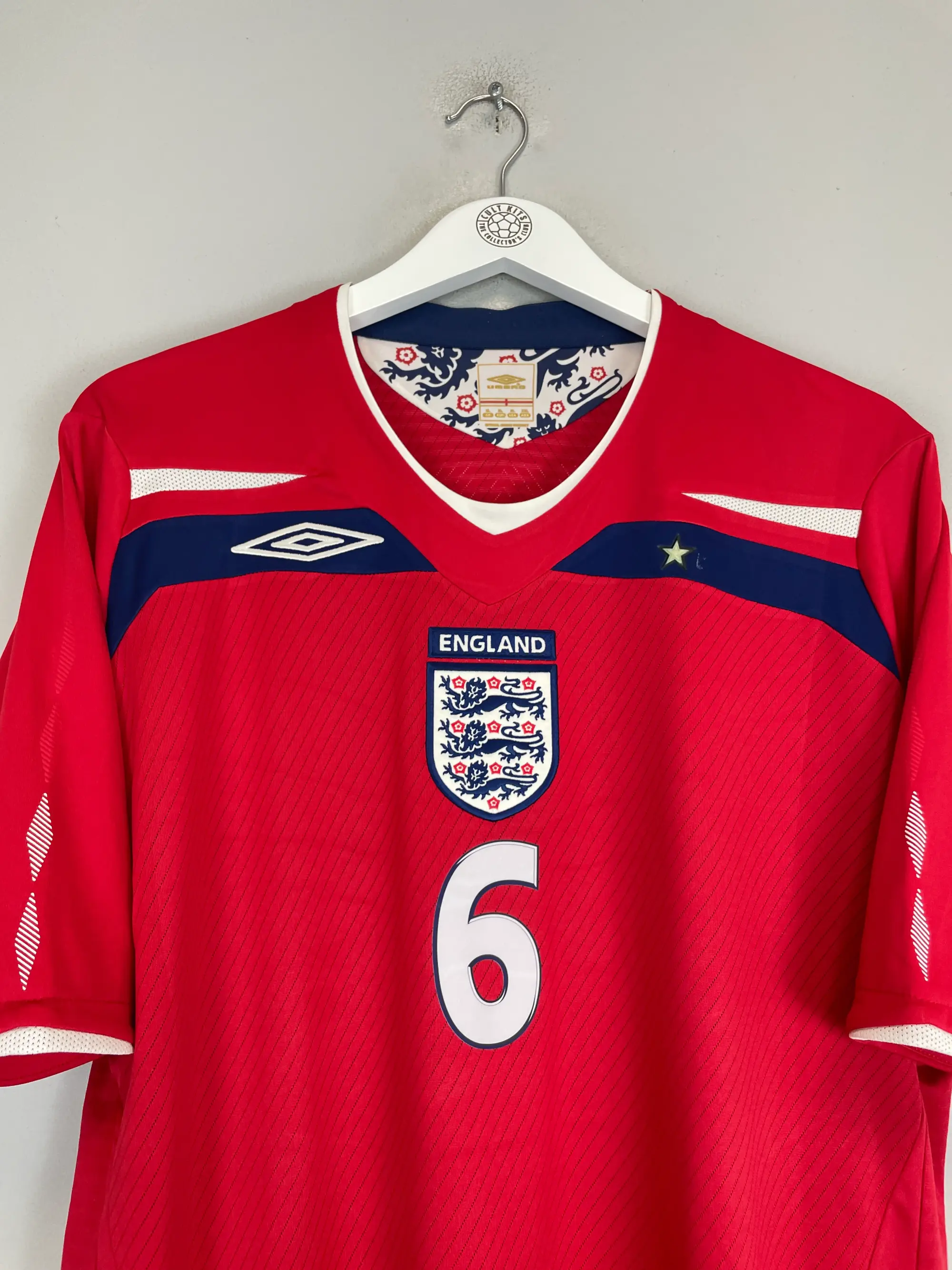 2008/10 ENGLAND TERRY #6 AWAY SHIRT (XL) UMBRO | CULT KITS