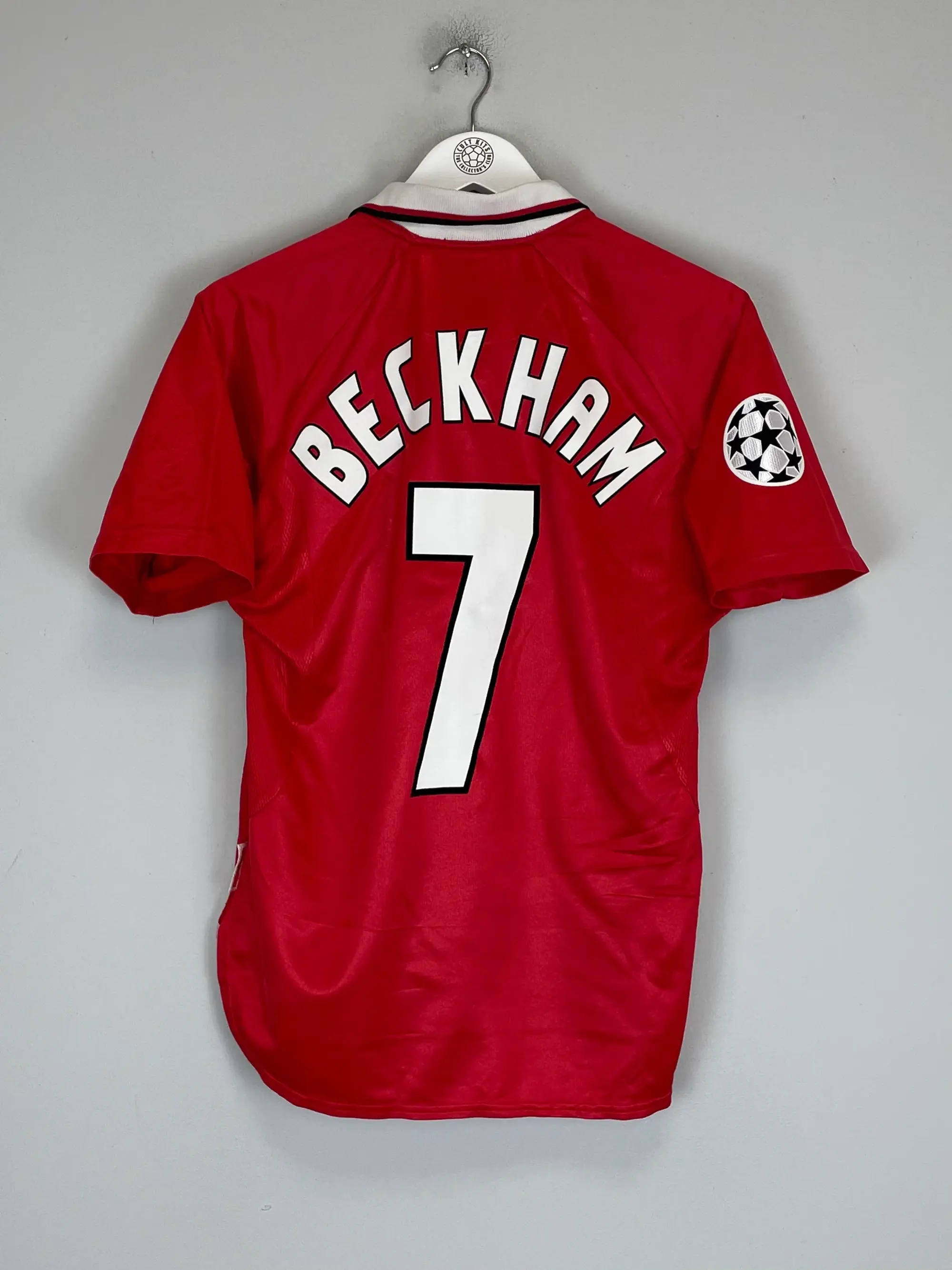 1999/00 MANCHESTER UNITED BECKHAM #7 C/L HOME SHIRT (S) UMBRO | CULT KITS