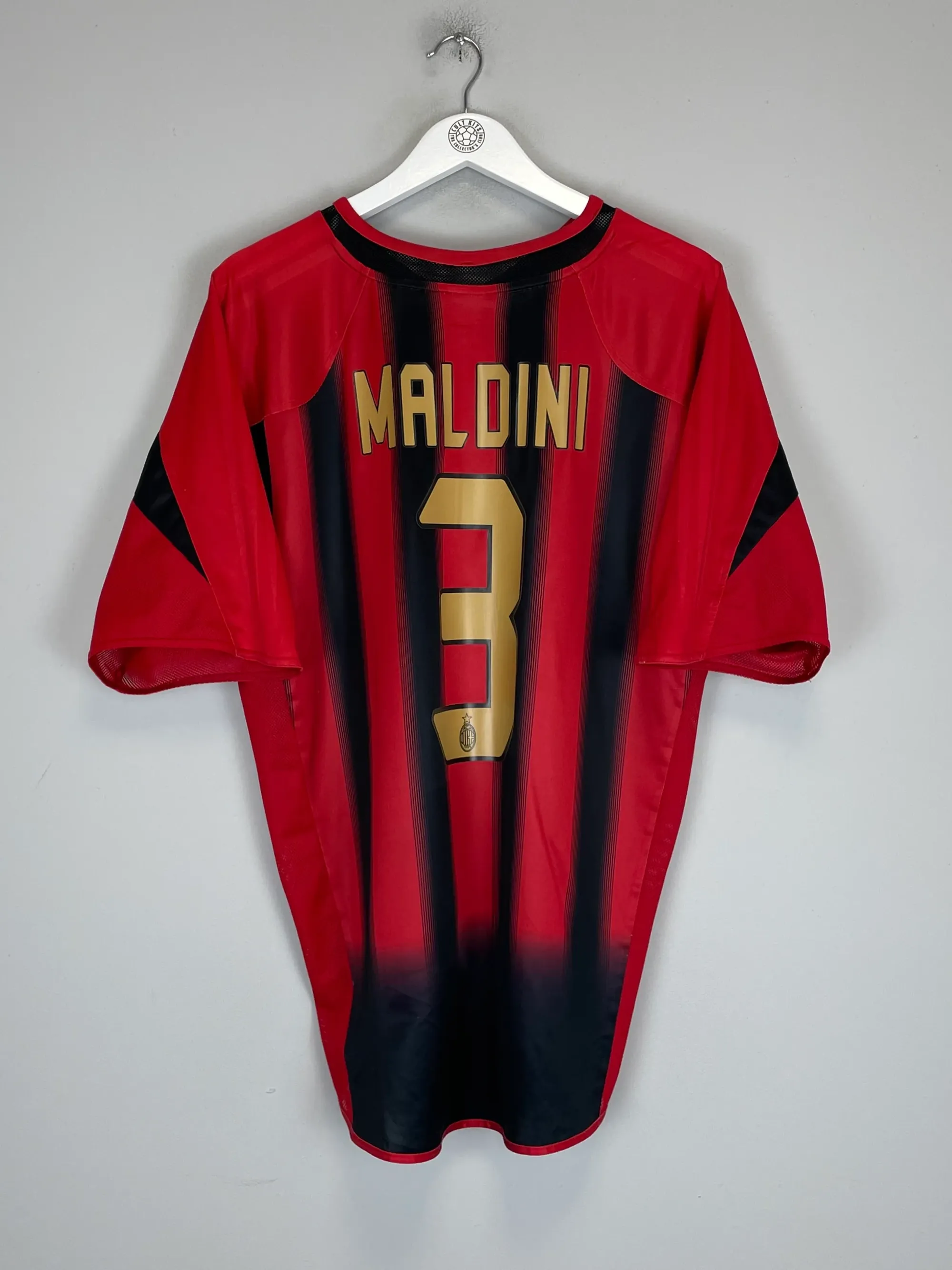 2004/05 AC MILAN MALDINI #3 HOME SHIRT (XL) ADIDAS | CULT KITS 