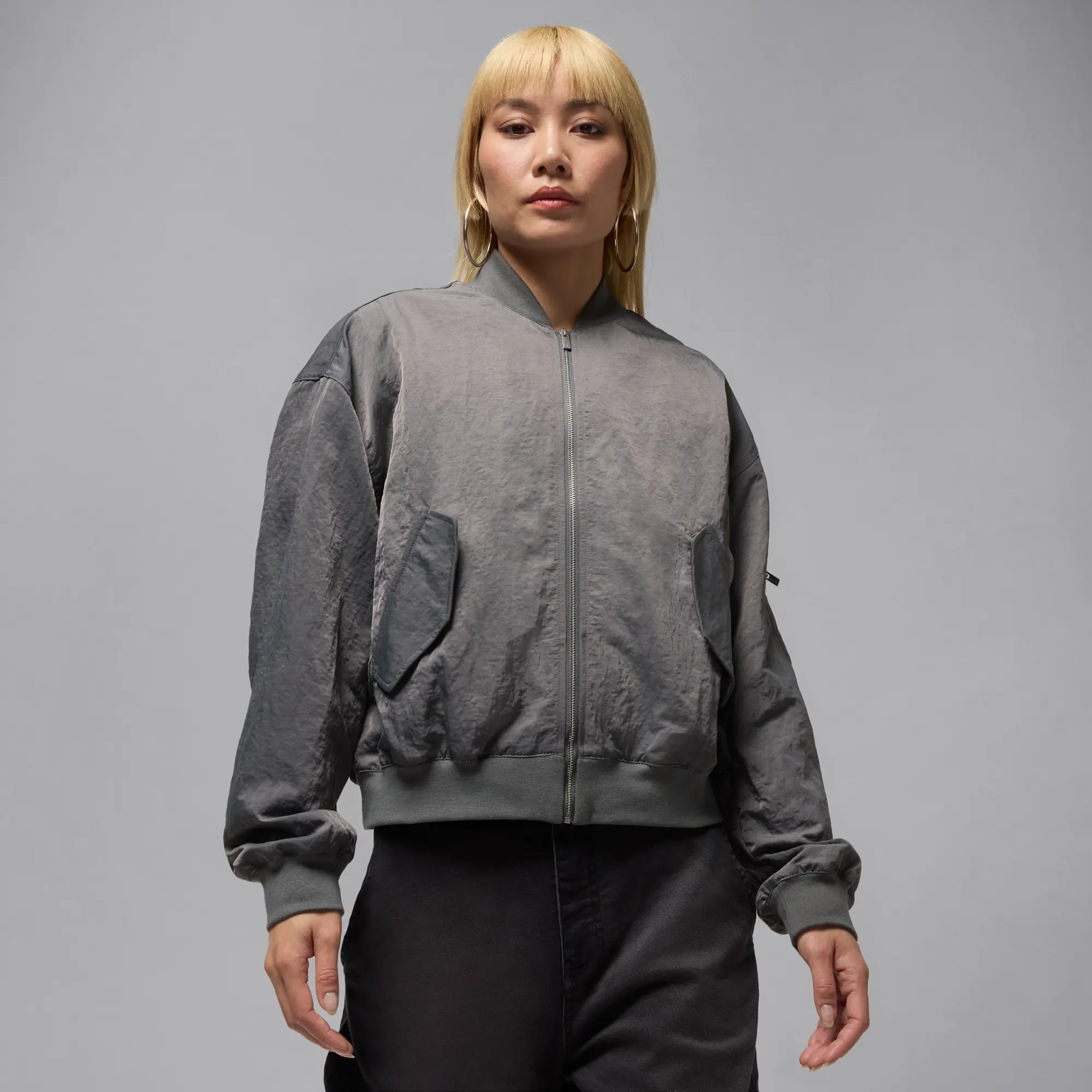 Nike Jordan Flight Renegade Women's Jacket - Grey - Nylon