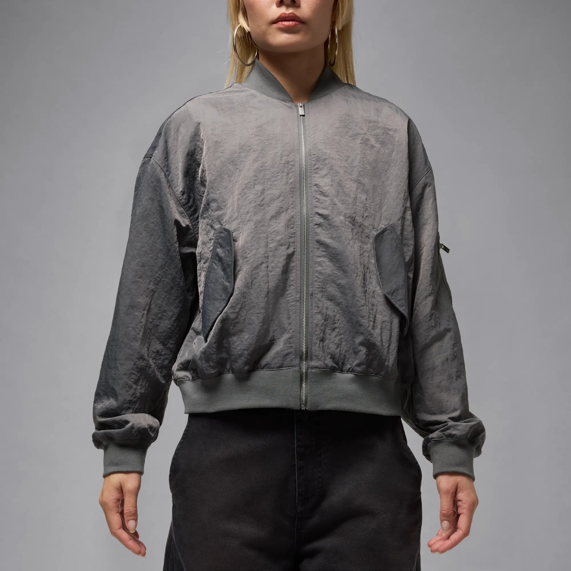 Nike Jordan Flight Renegade Women's Jacket - Grey - Nylon
