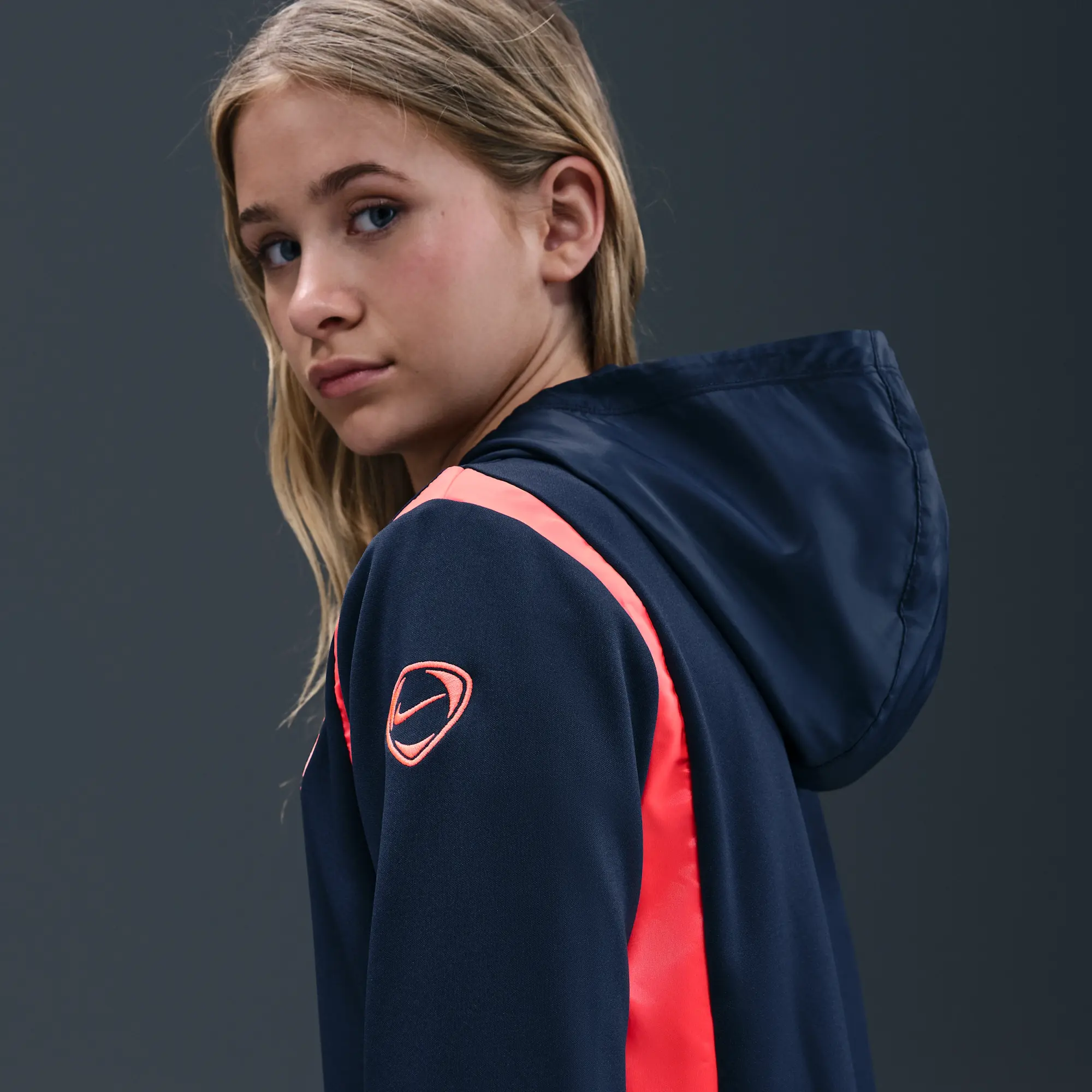 F.C. Barcelona Third Older Kids' Nike Total 90 Football Woven Tracksuit - Blue - Polyester