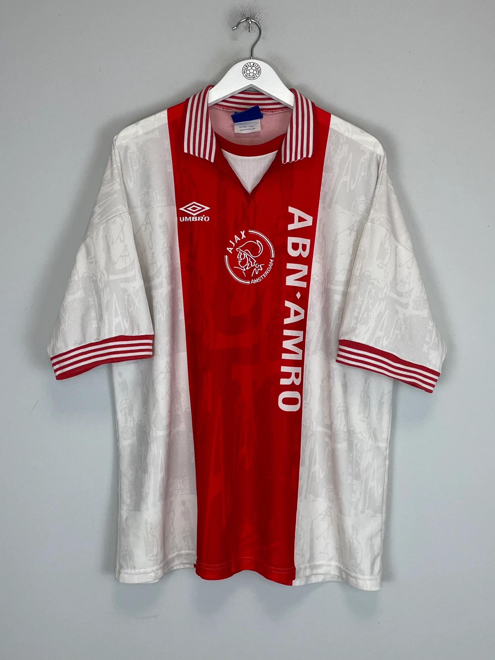 1996/97 AJAX KLUIVERT #9 HOME SHIRT (XXL) UMBRO | CULT KITS