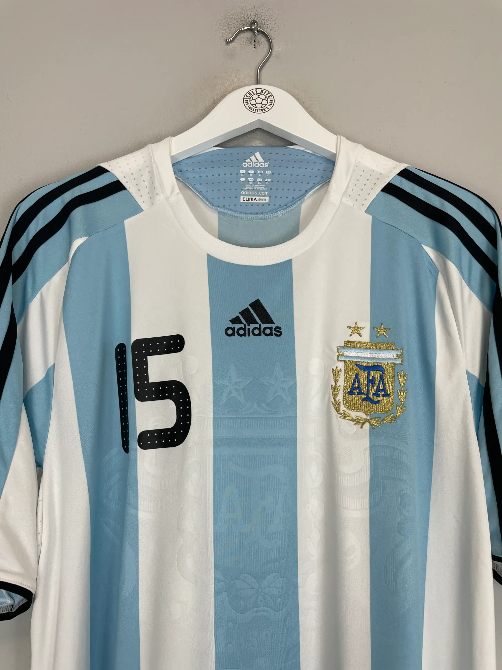 2007/09 ARGENTINA MESSI #15 HOME SHIRT (XL) ADIDAS | CULT KITS