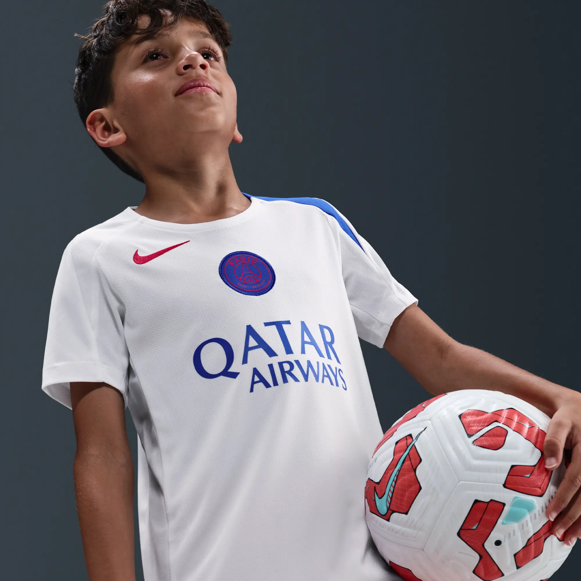 PSG Strike Third Nike Dri-FIT Total 90 Football Knit Top - White - Sustainable Materials