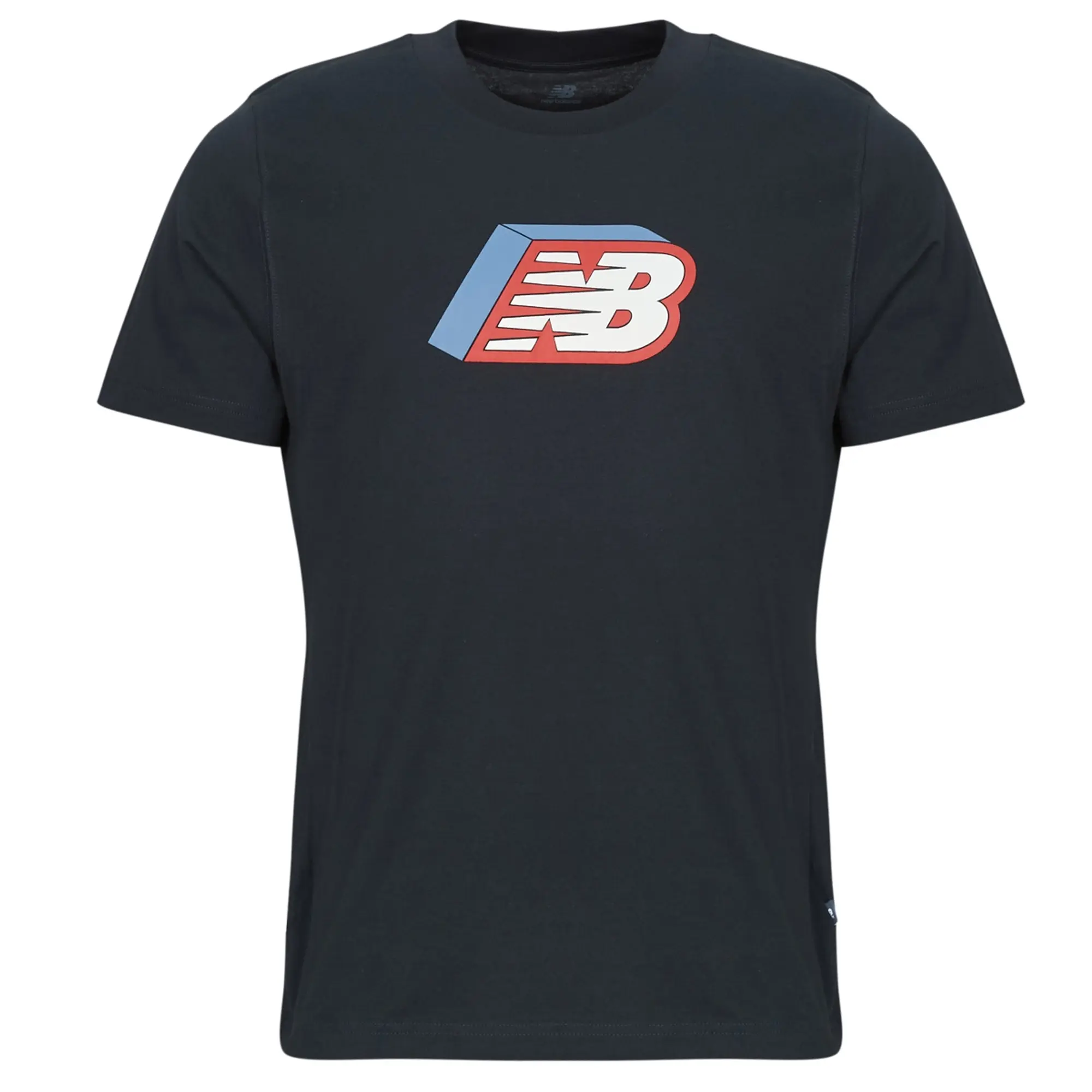 New Balance  CUBED LOGO T-SHIRT  men's T shirt in Black