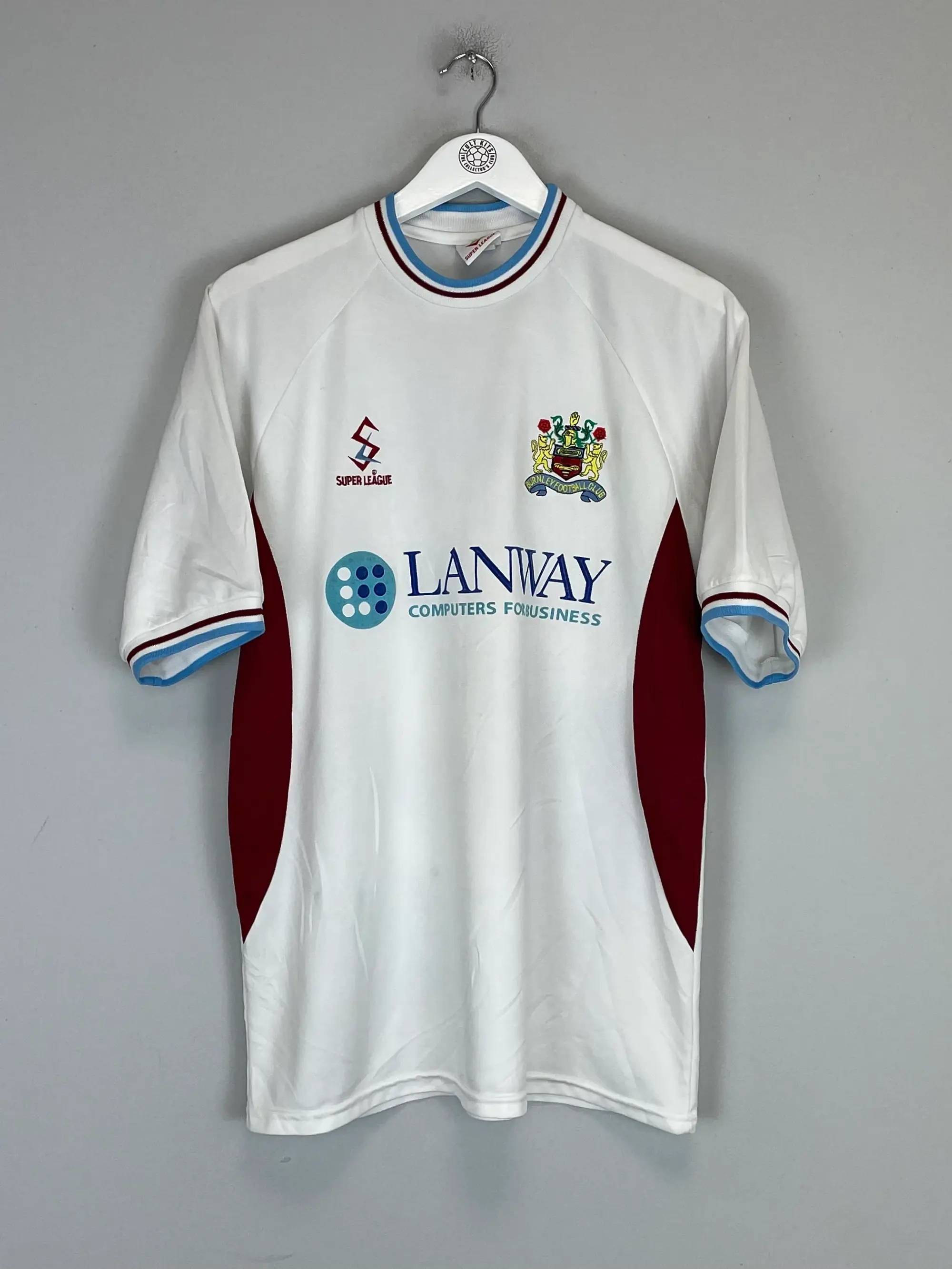2001/02 BURNLEY AWAY SHIRT (M) SUPER LEAGUE | CULT KITS