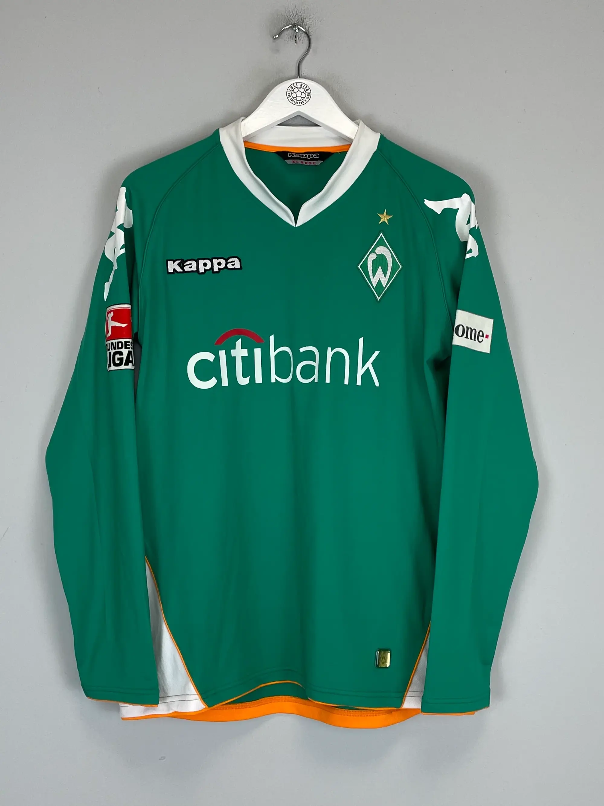 2007/08 WERDER BREMEN NALDO #4 L/S *MATCH ISSUE* HOME SHIRT (XL) KAPPA | CULT KITS