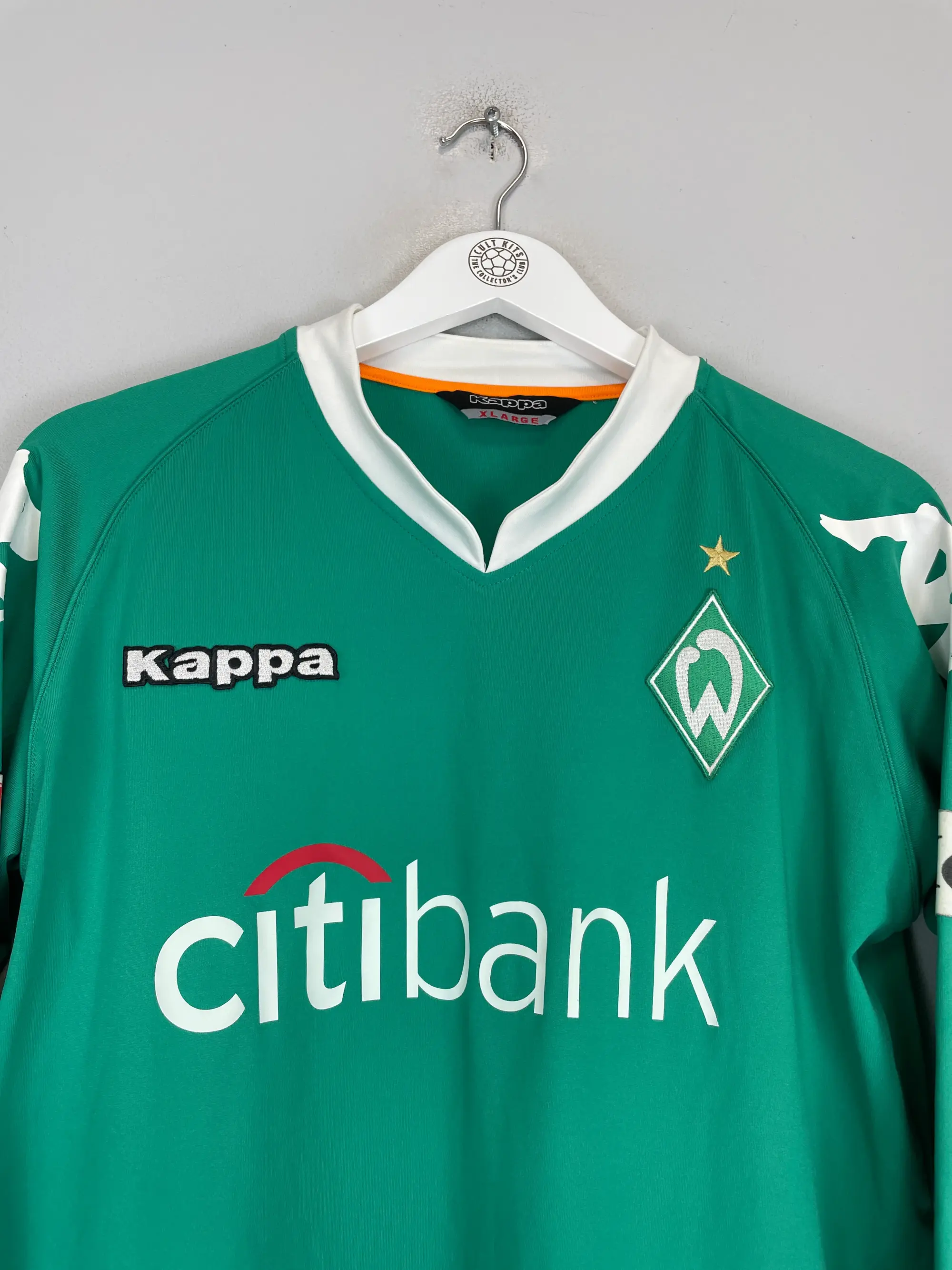2007/08 WERDER BREMEN NALDO #4 L/S *MATCH ISSUE* HOME SHIRT (XL) KAPPA | CULT KITS