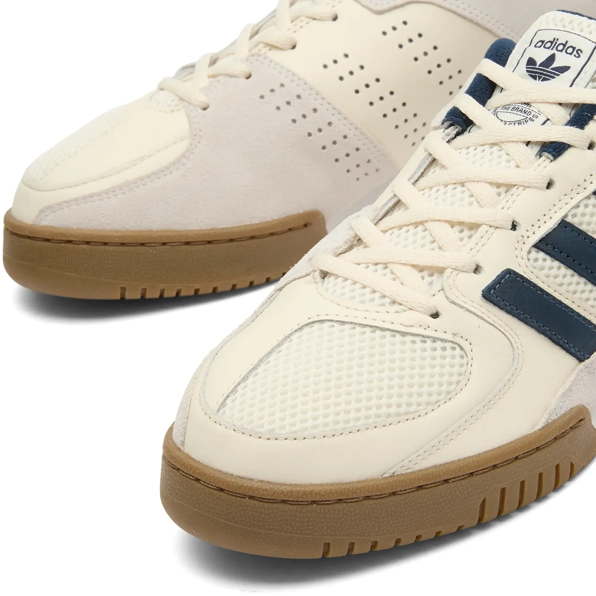 adidas Consortium Fechten Indoor Sneaker - Presented by END. Off White/Collegiate Navy/Crystal White