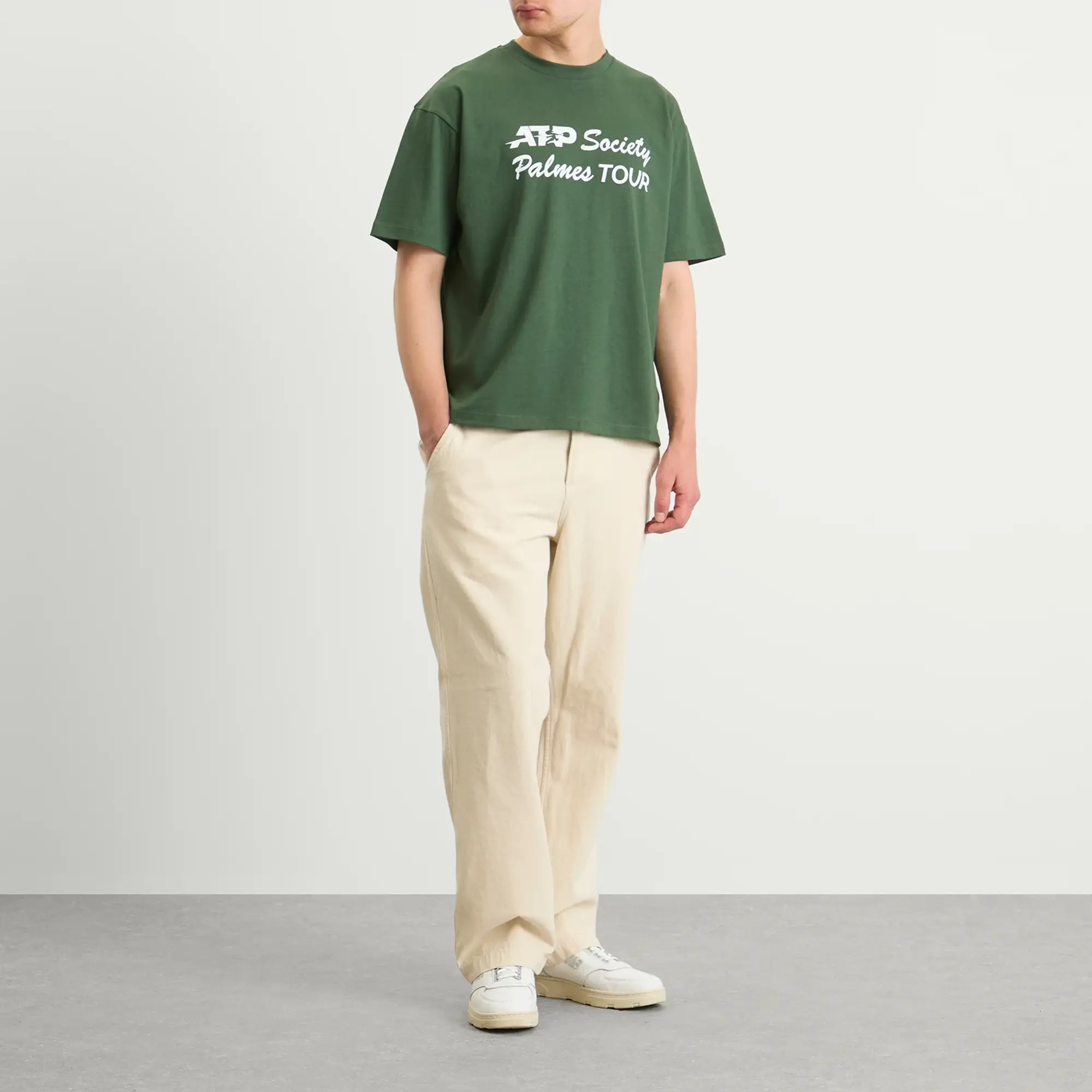 Palmes Men's x ATP Society T-Shirt Presented by END. Dark Green
