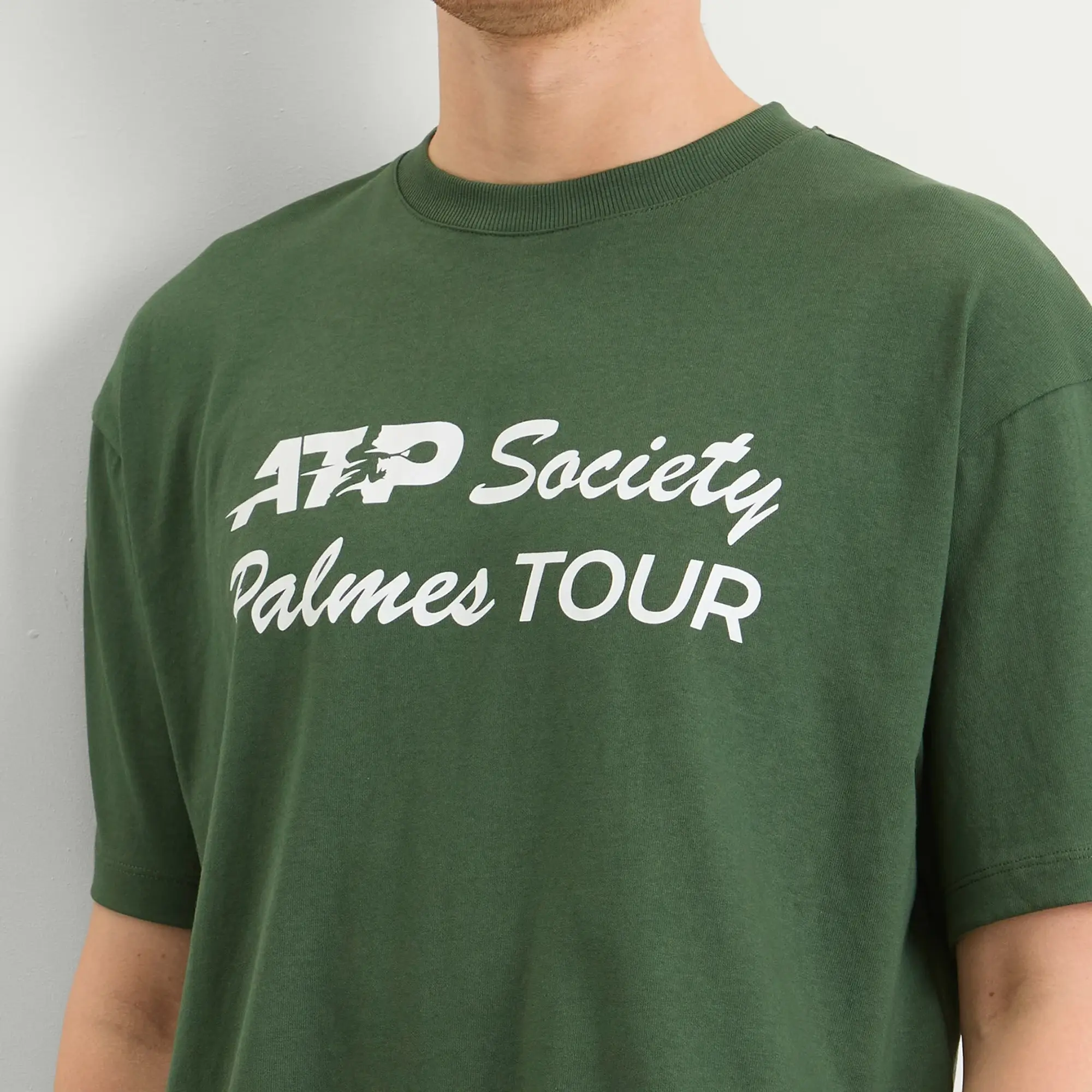Palmes Men's x ATP Society T-Shirt Presented by END. Dark Green