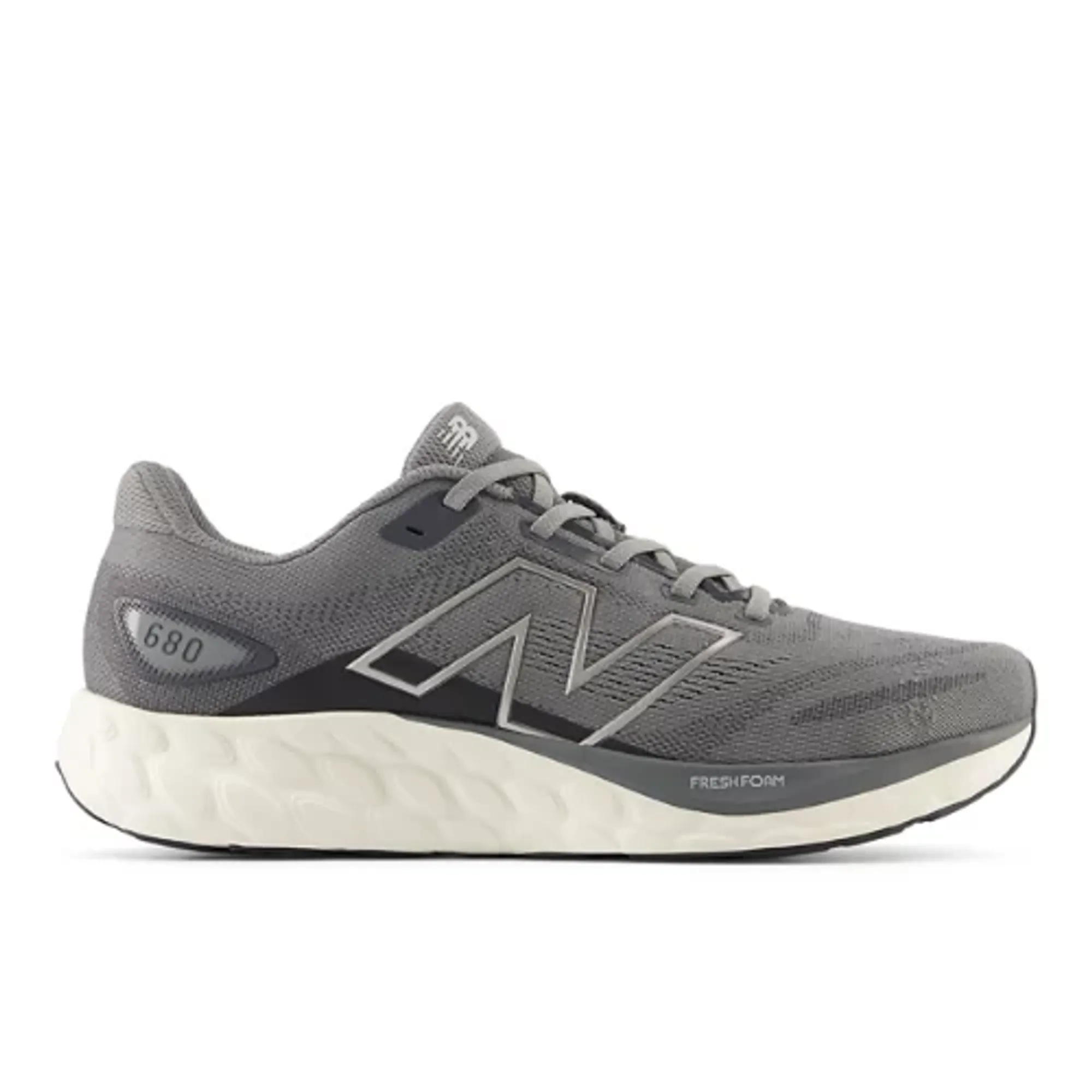 New Balance Men's Fresh Foam 680 v8 in Grey/White Textile