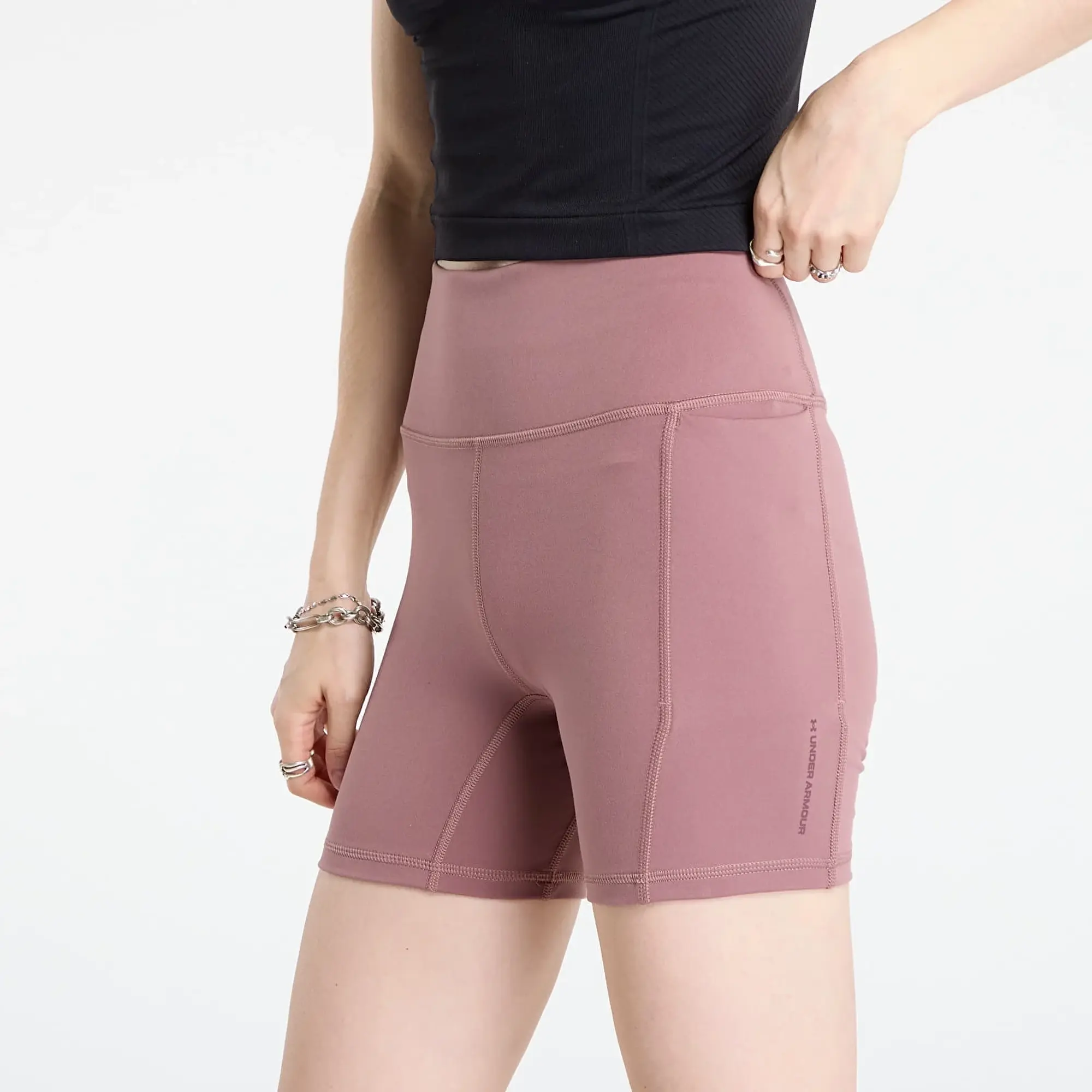 Shorts Under Armour Project Rock Middie Short Maroon L