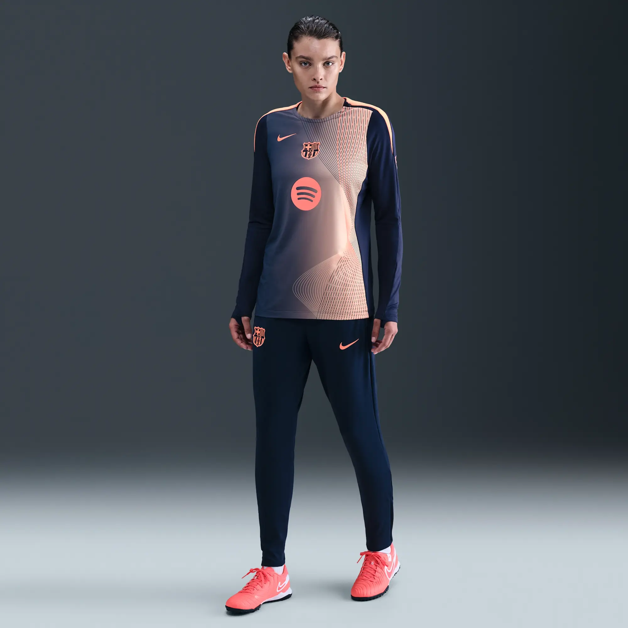 F.C. Barcelona Strike Third Women's Nike Dri-FIT Total 90 Football Knit Pants - Blue - Polyester/Elastane