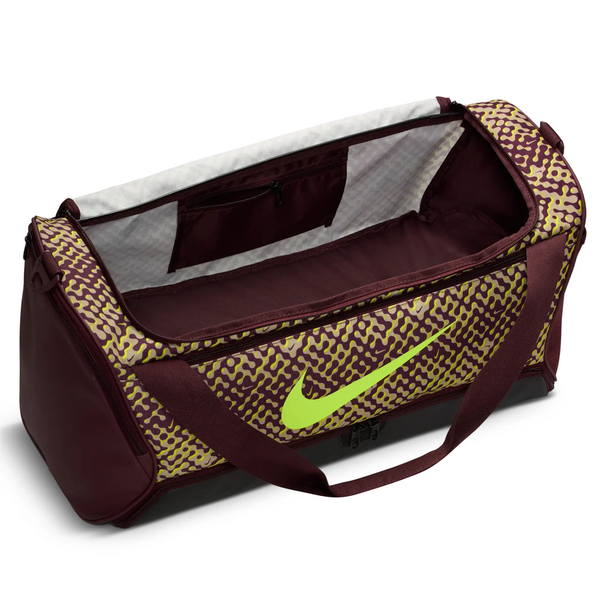 Nike Brasilia Duffel Bag (Medium, 60L) - Red - Polyester