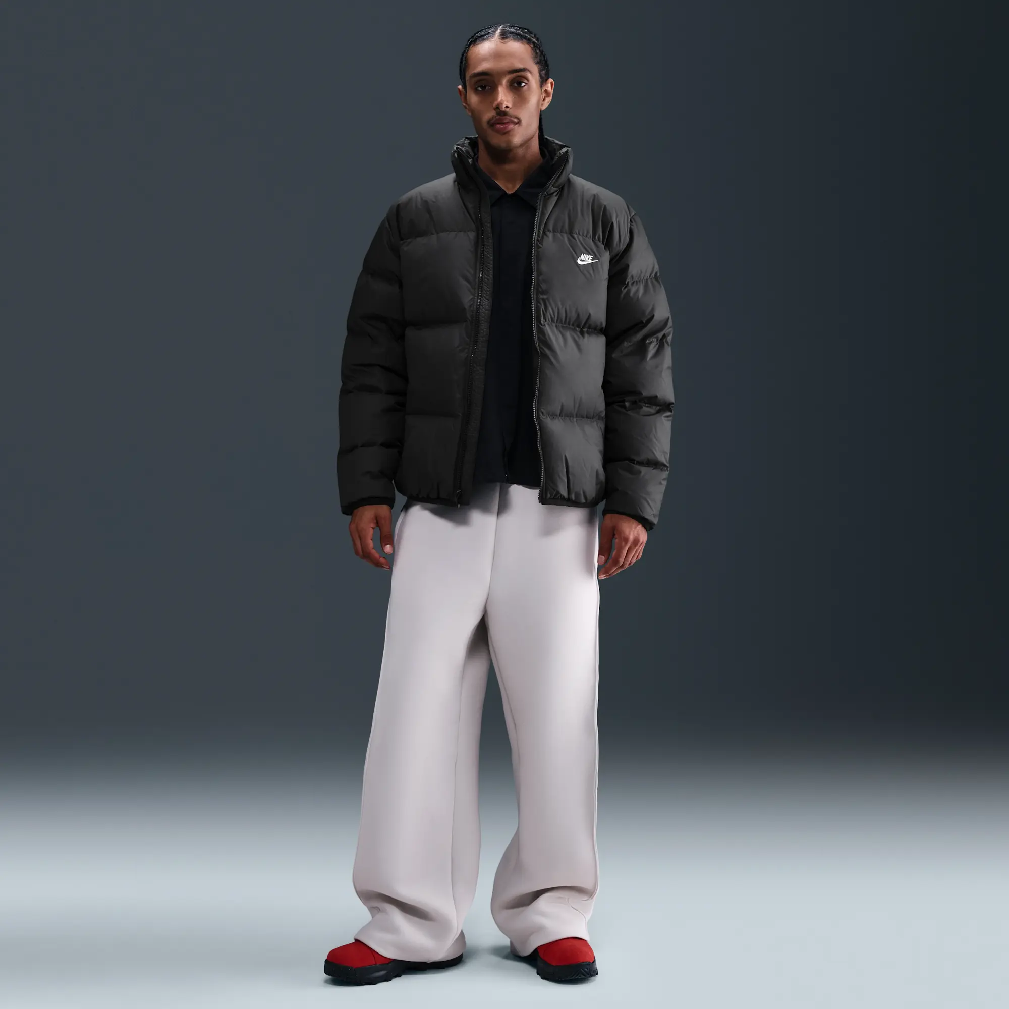 Nike Sportswear Club Men's Therma-FIT Puffer Jacket - Black - Polyester