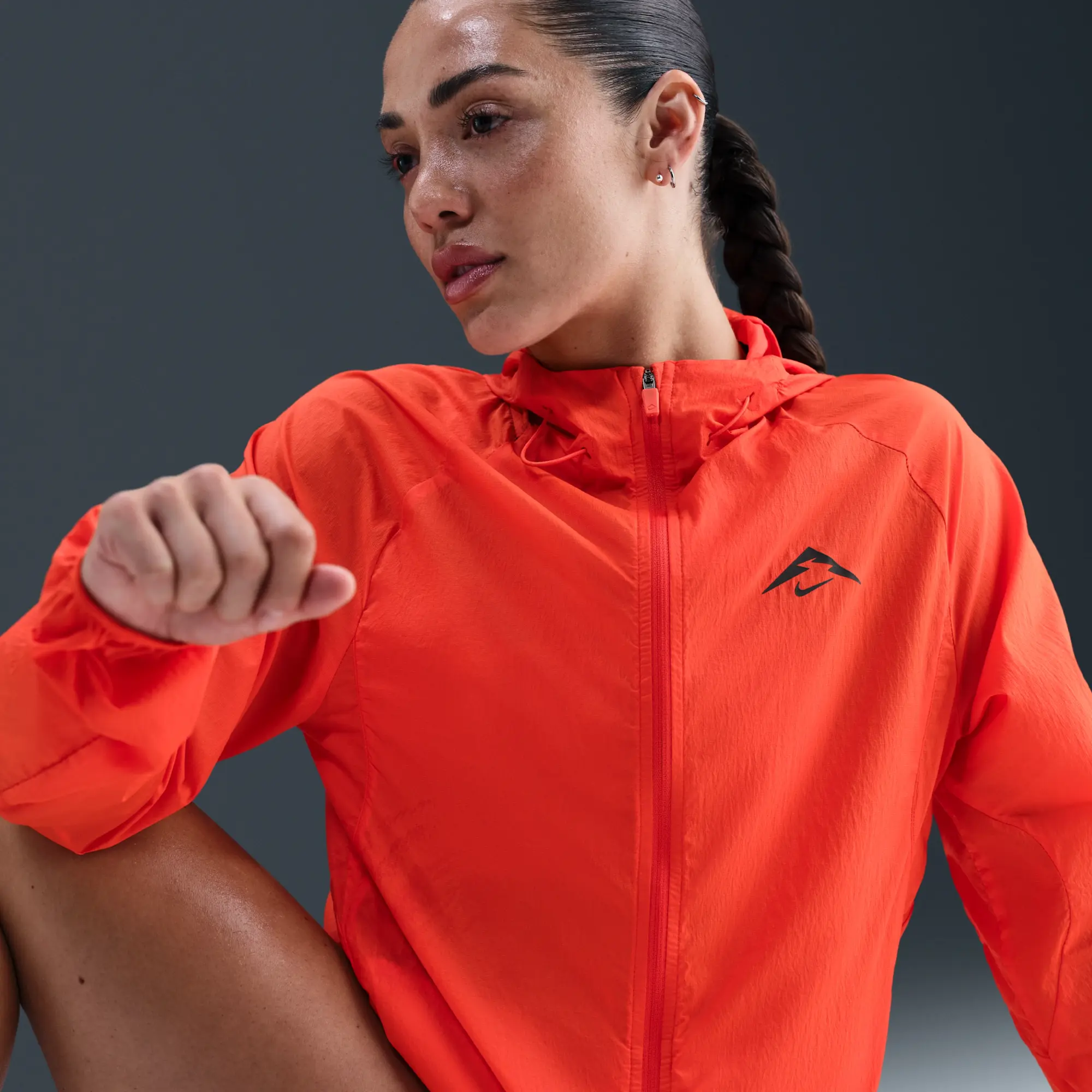 Nike Trail Women's Repel Running Jacket - Red - Nylon
