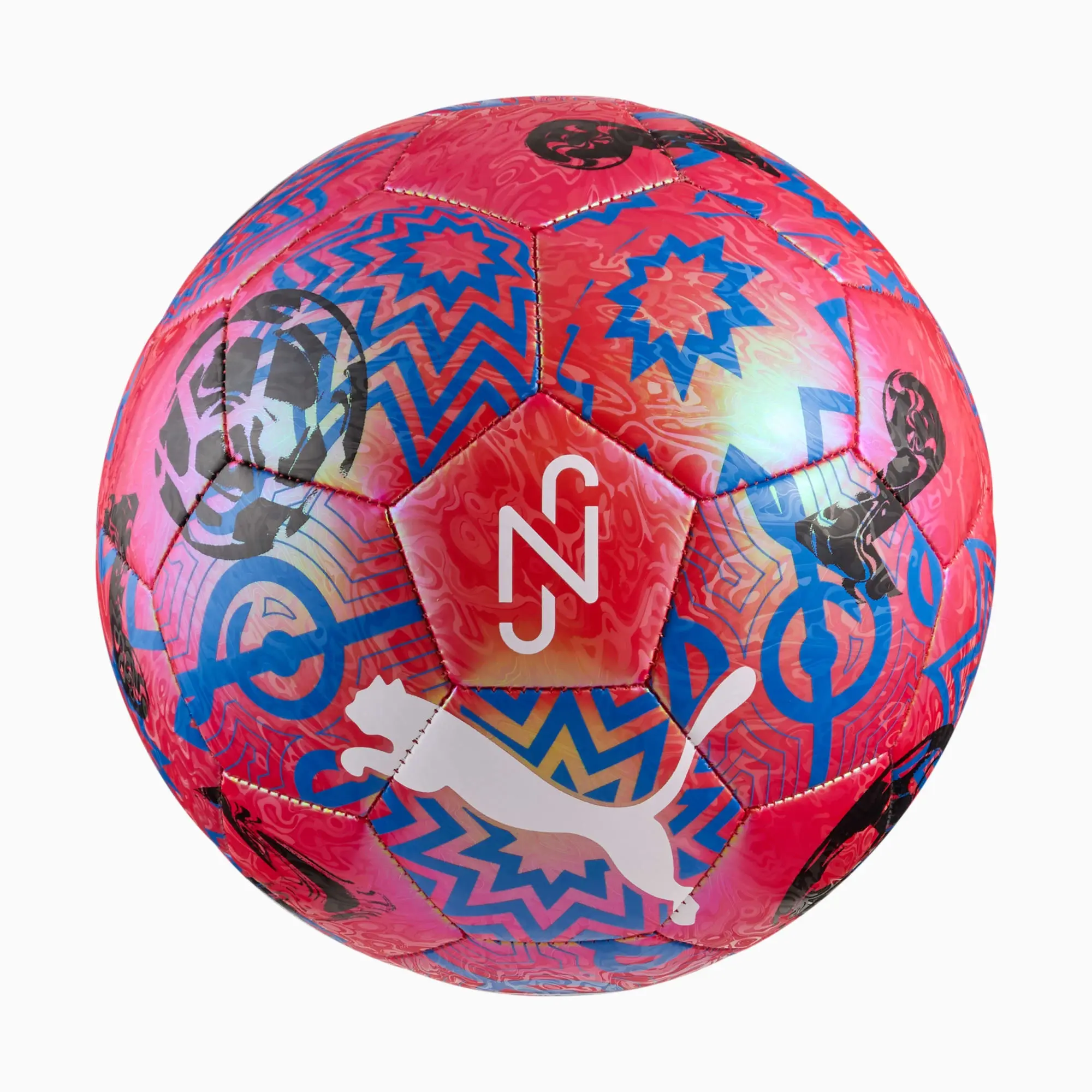 PUMA Neymar Jr Graphic Football, Red/Ultra Blue/White, size 3