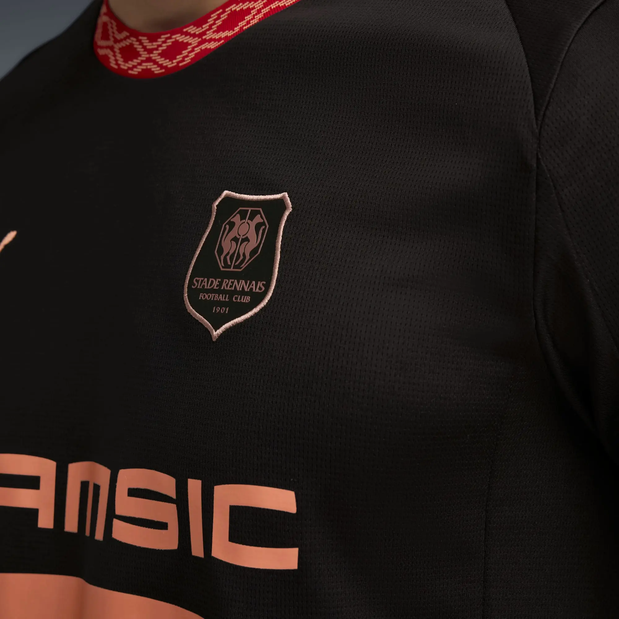 PUMA Stade Rennais FC 25/26 Third Jersey Men, Black/Copper, size 3XL
