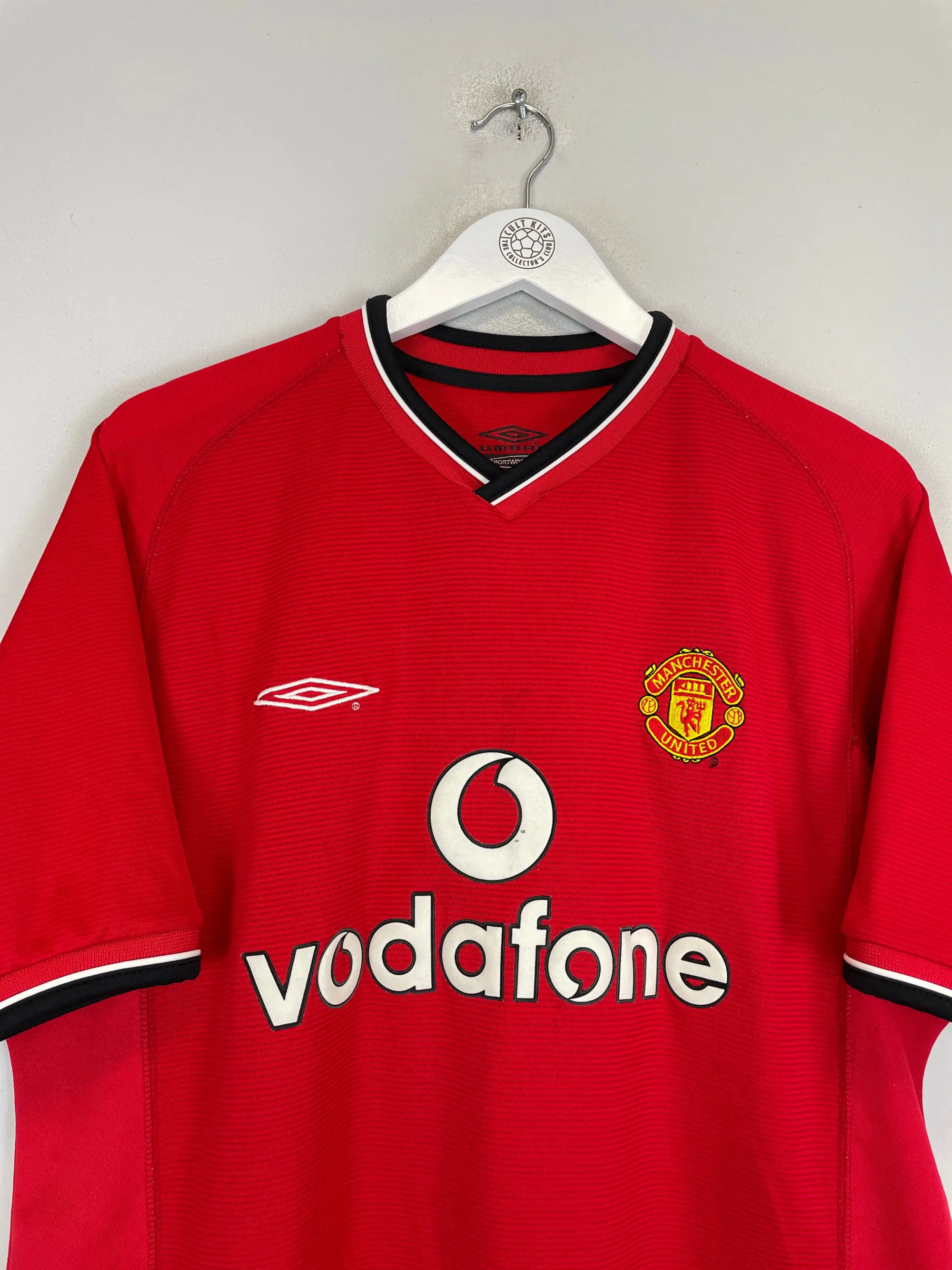 2000/01 MANCHESTER UNITED SOLSKJAER #20 HOME SHIRT (L) UMBRO | CULT KITS
